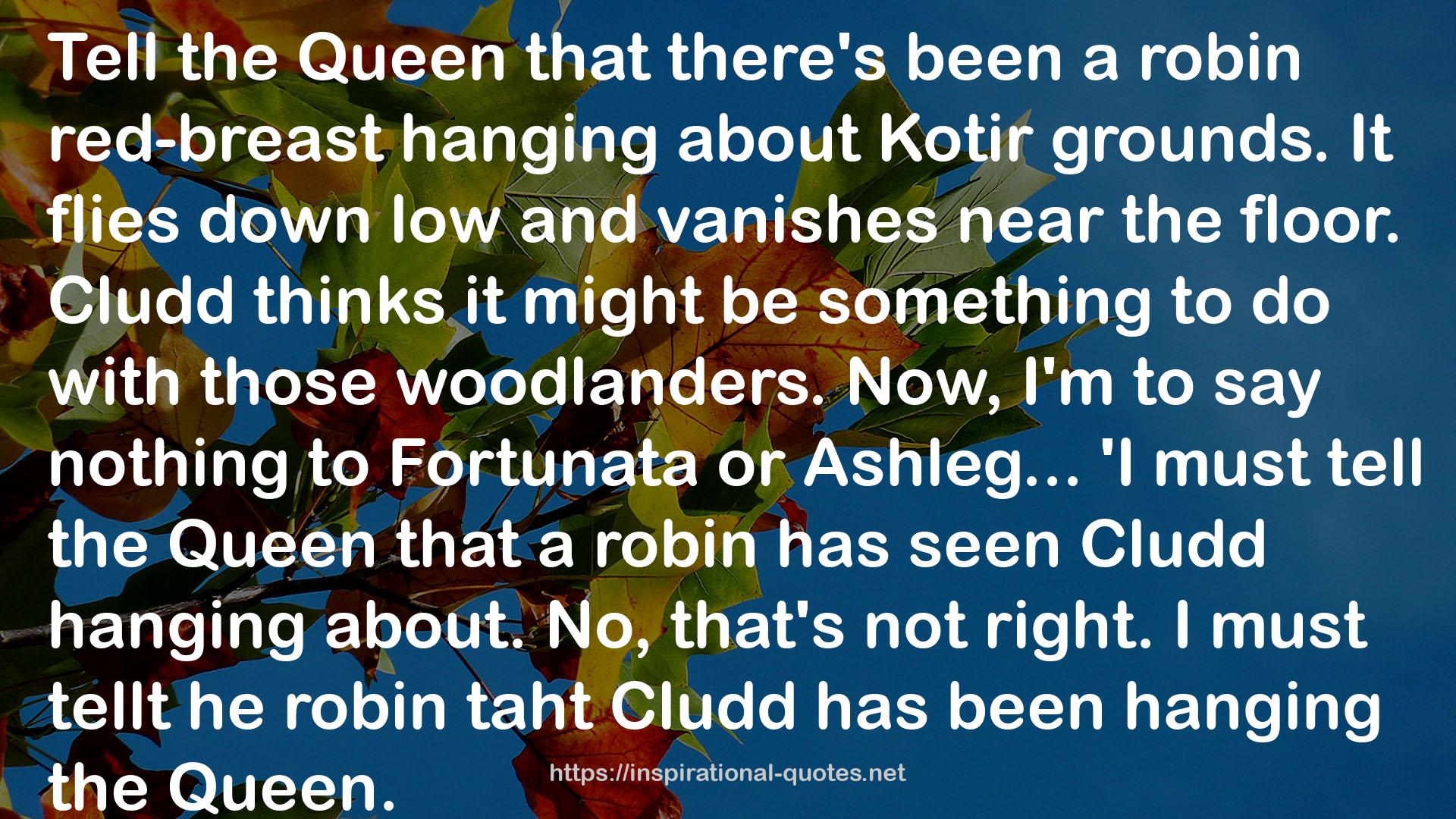 a robin  QUOTES