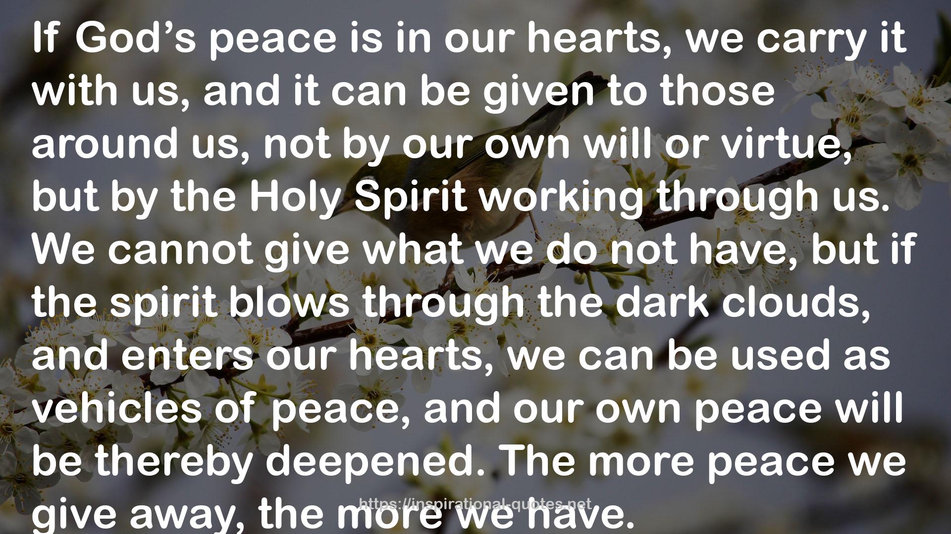 Seeking Peace QUOTES