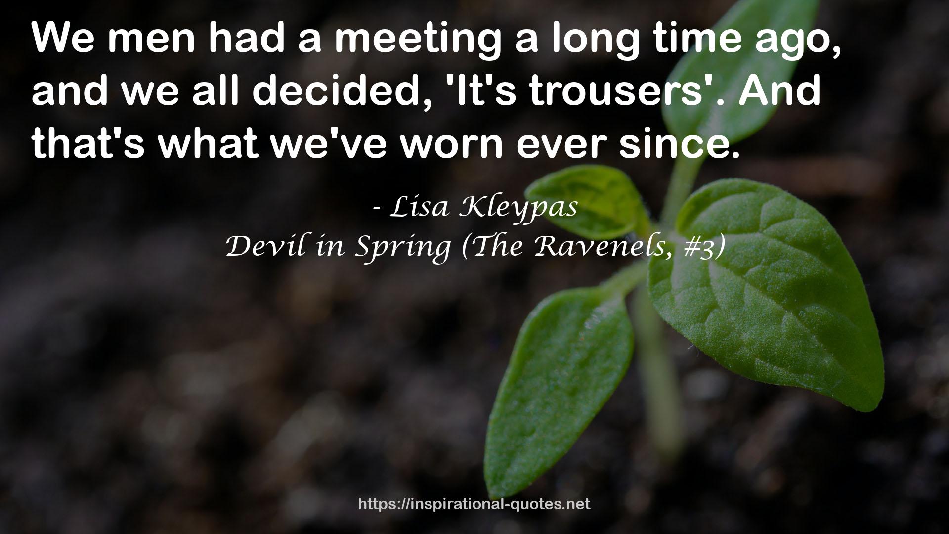 Devil in Spring (The Ravenels, #3) QUOTES