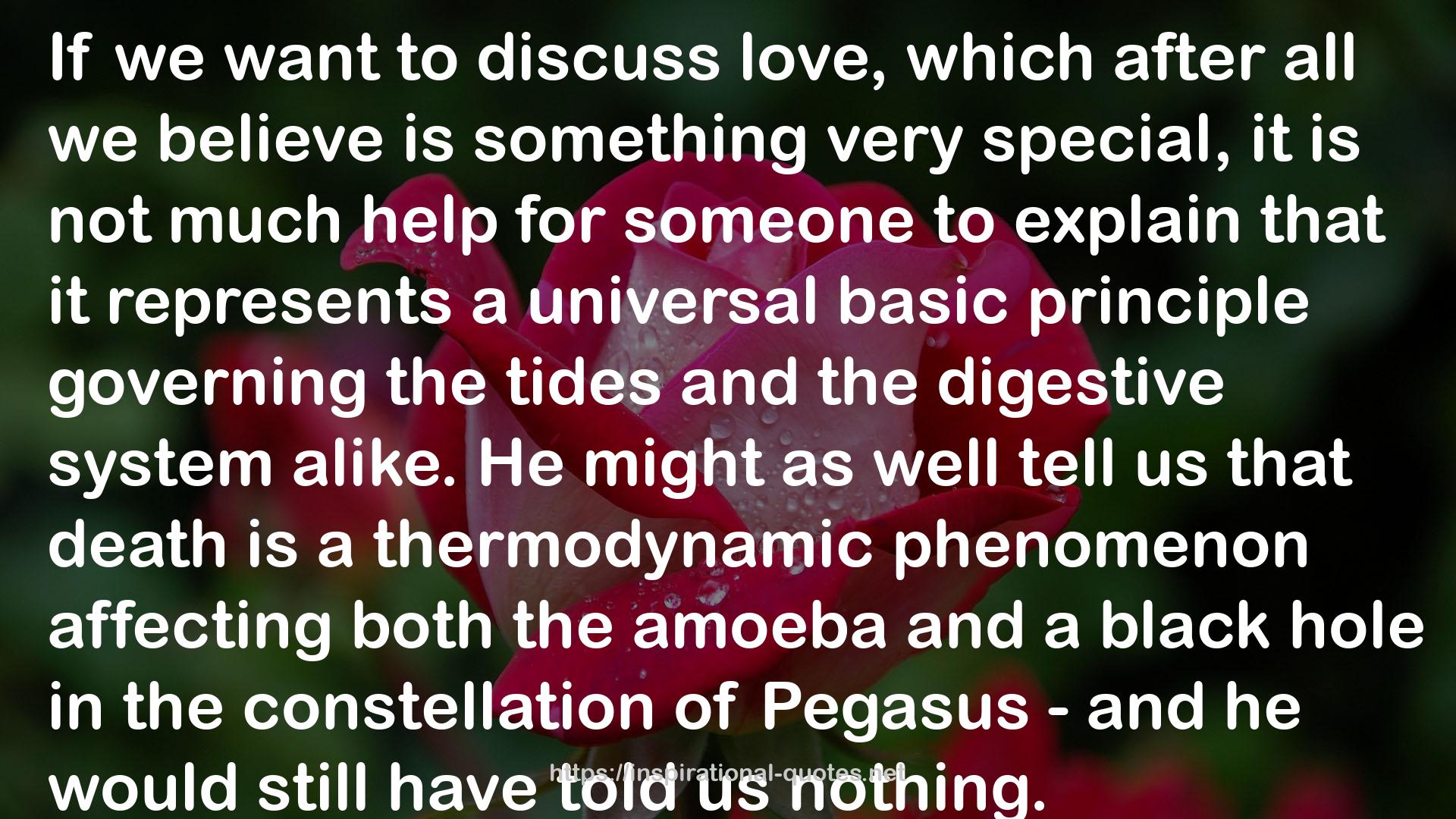 On Love and Death QUOTES