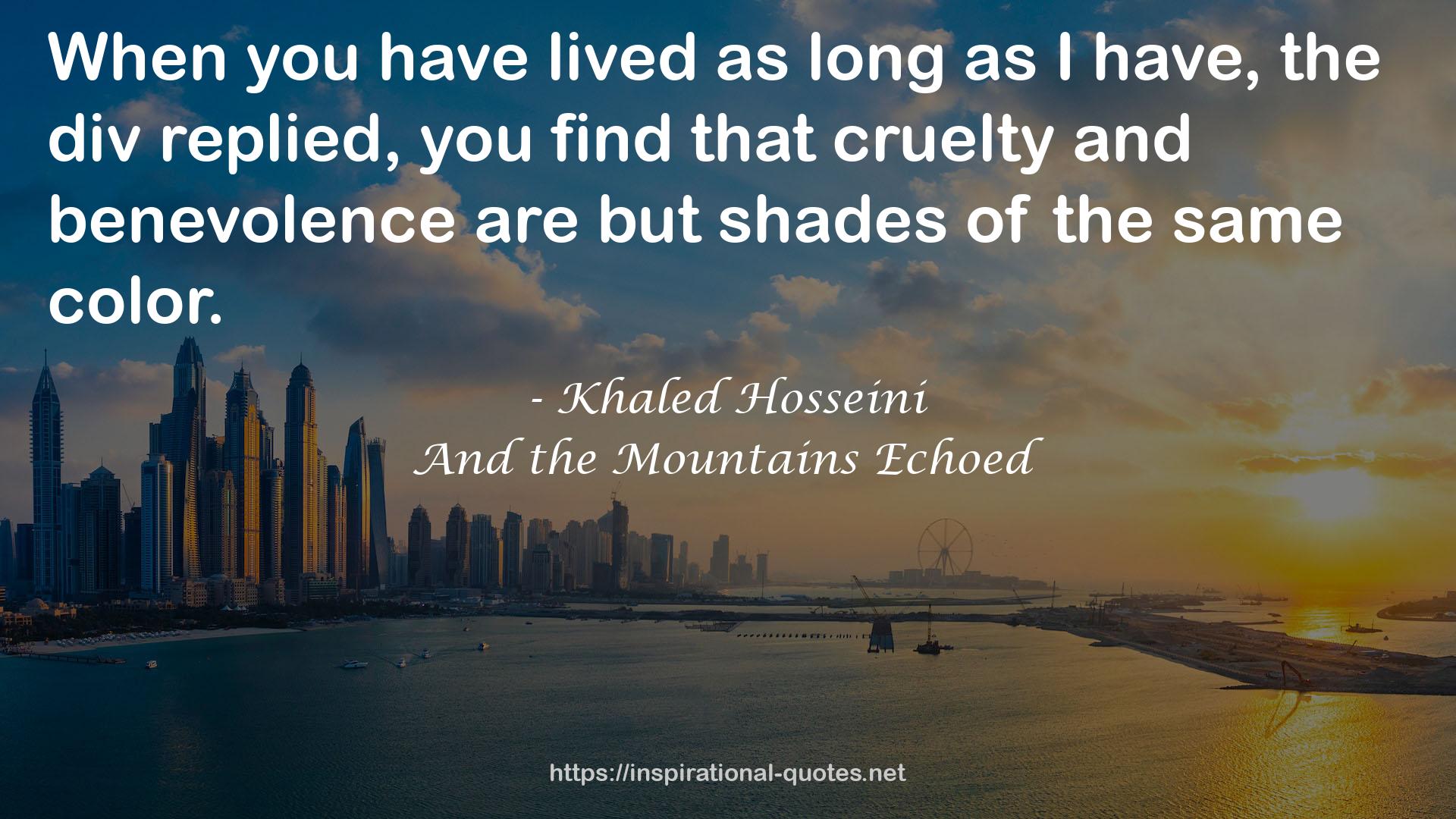 Khaled Hosseini QUOTES