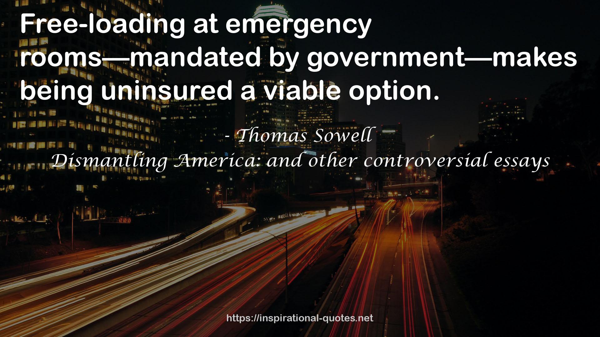 Thomas Sowell QUOTES
