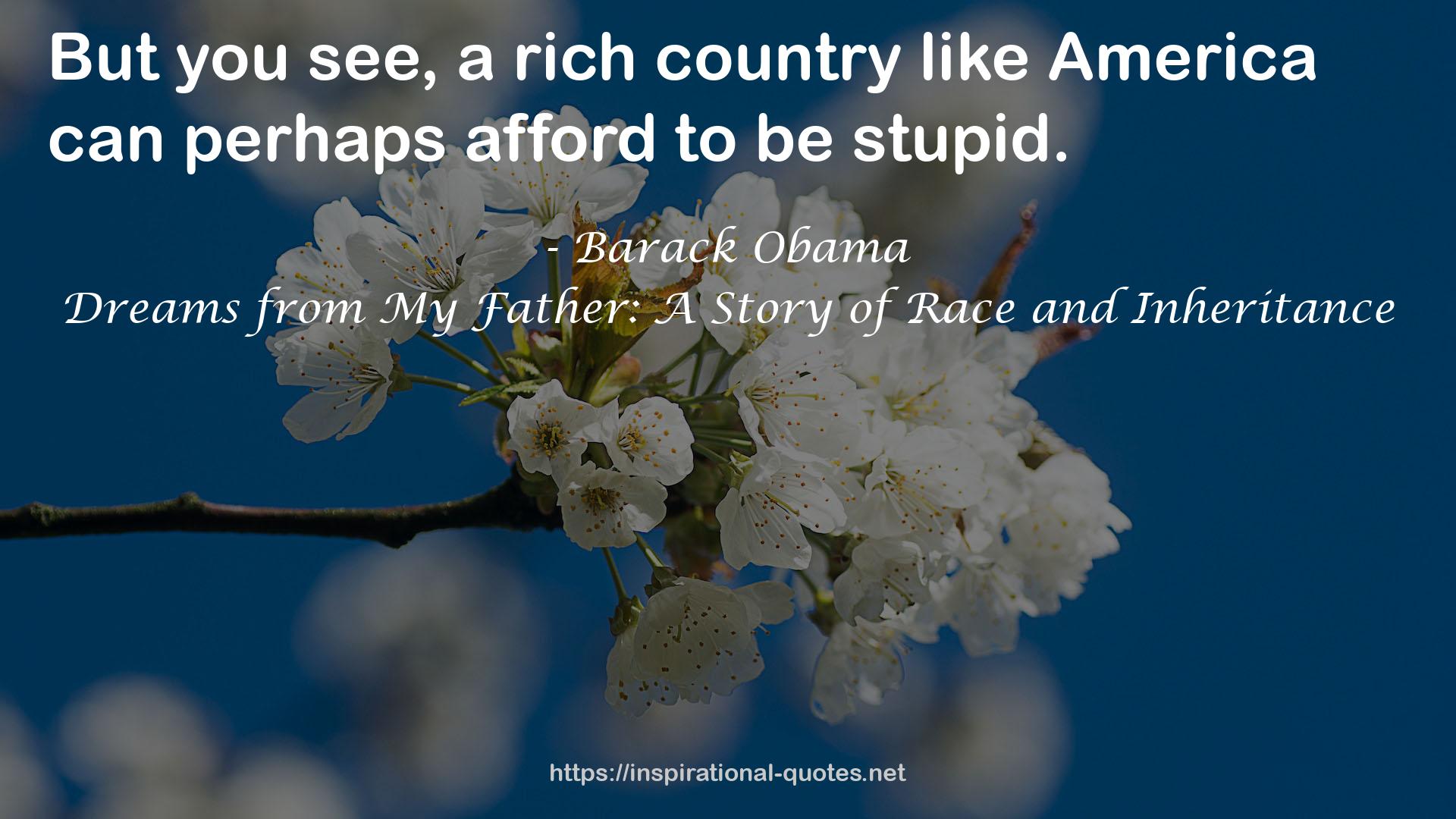 a rich country  QUOTES