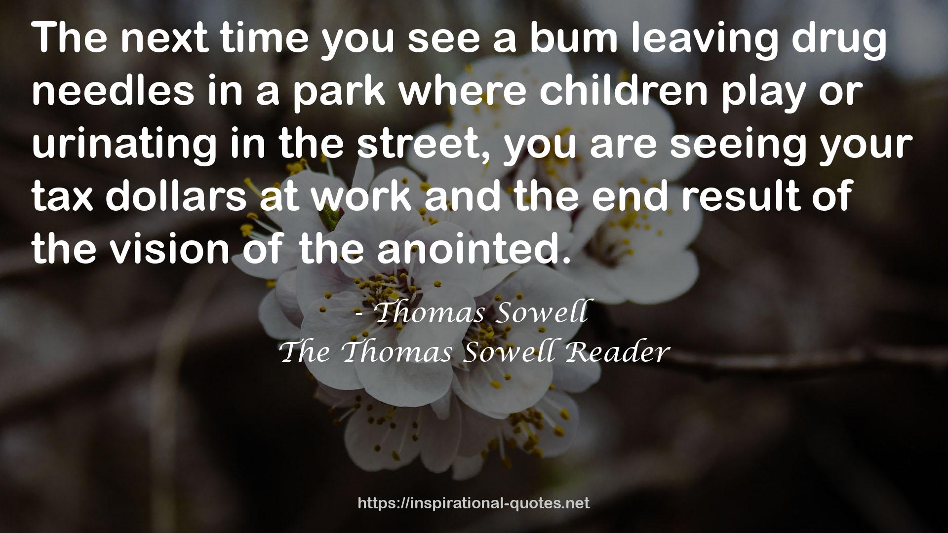 The Thomas Sowell Reader QUOTES