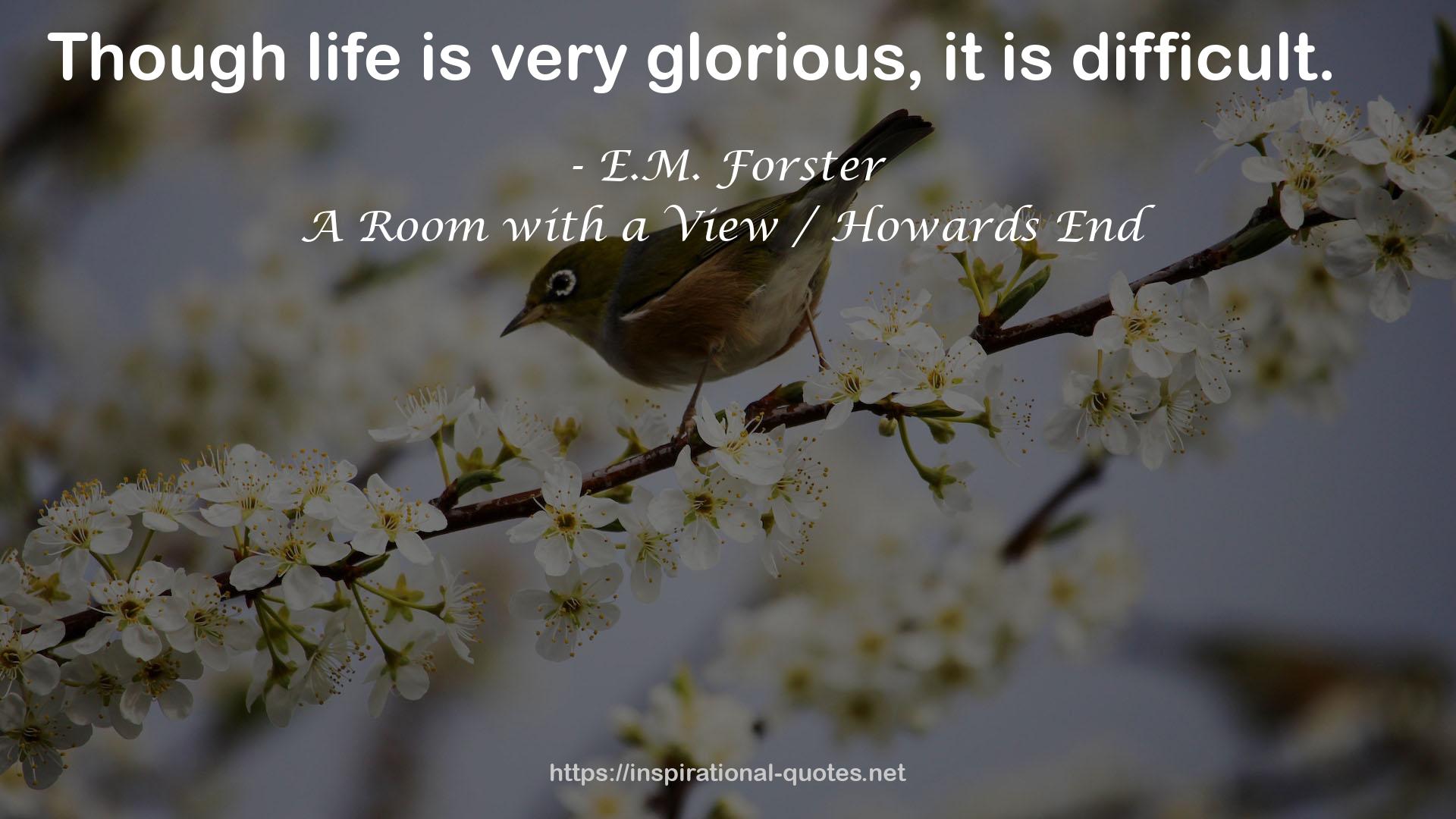 A Room with a View / Howards End QUOTES