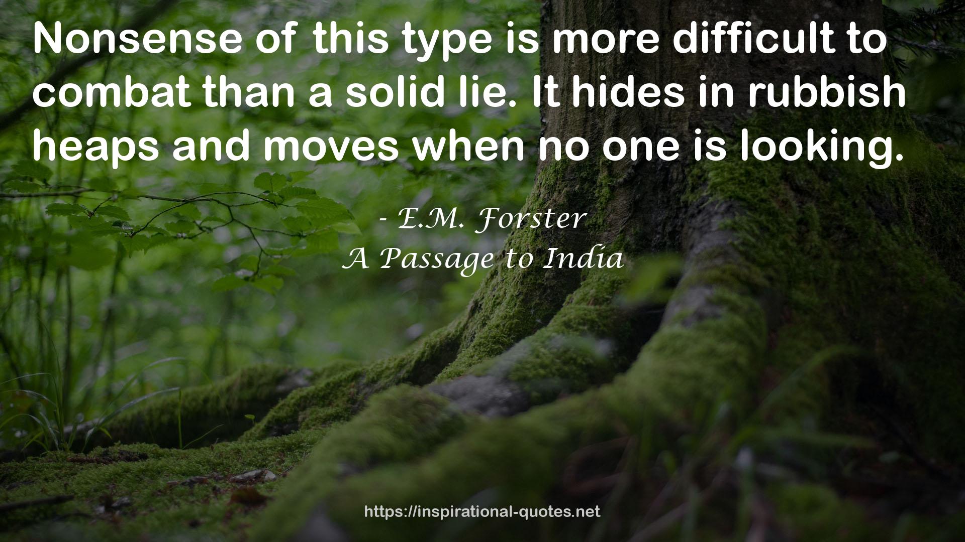 A Passage to India QUOTES
