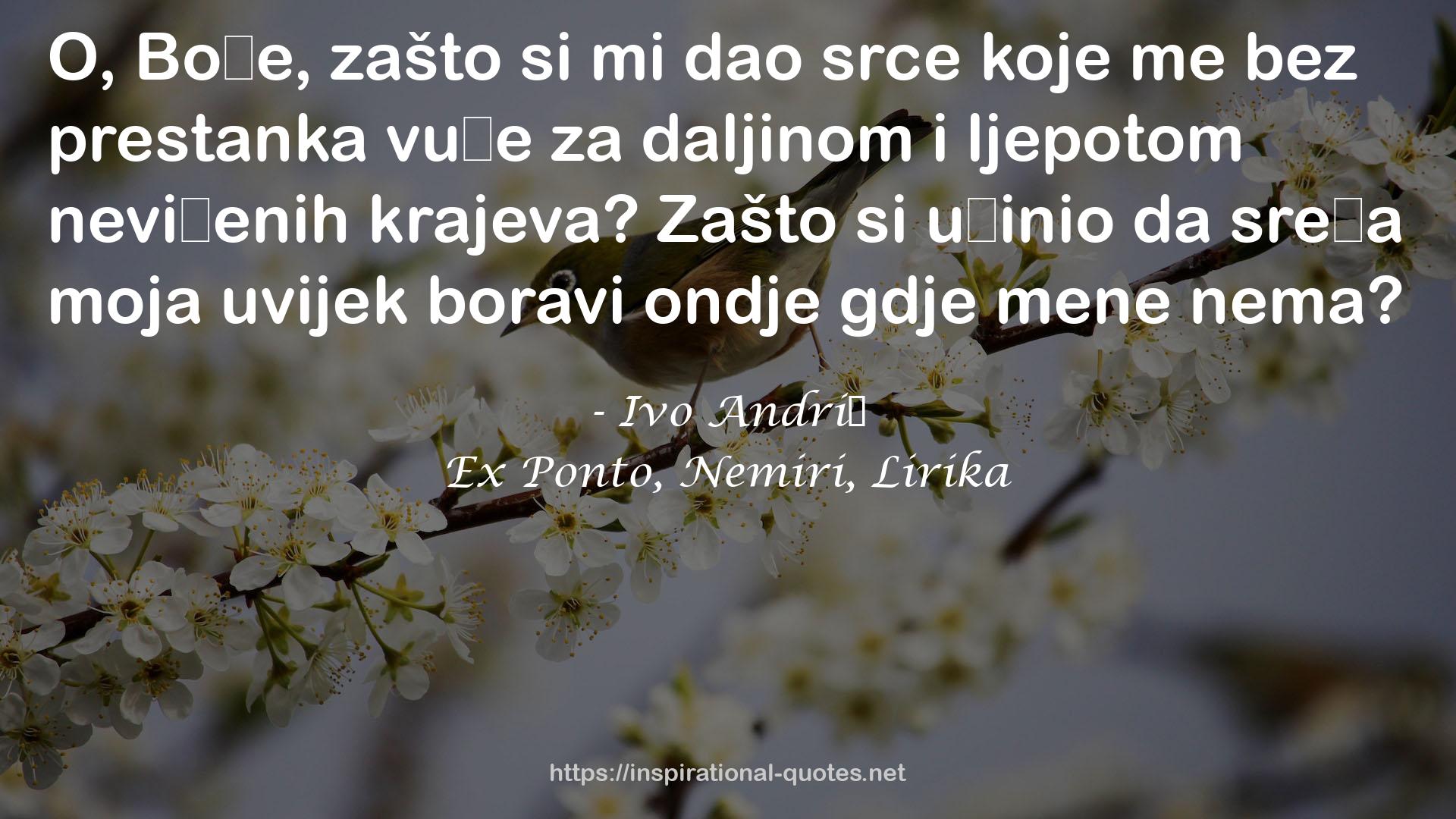 Ex Ponto, Nemiri, Lirika QUOTES