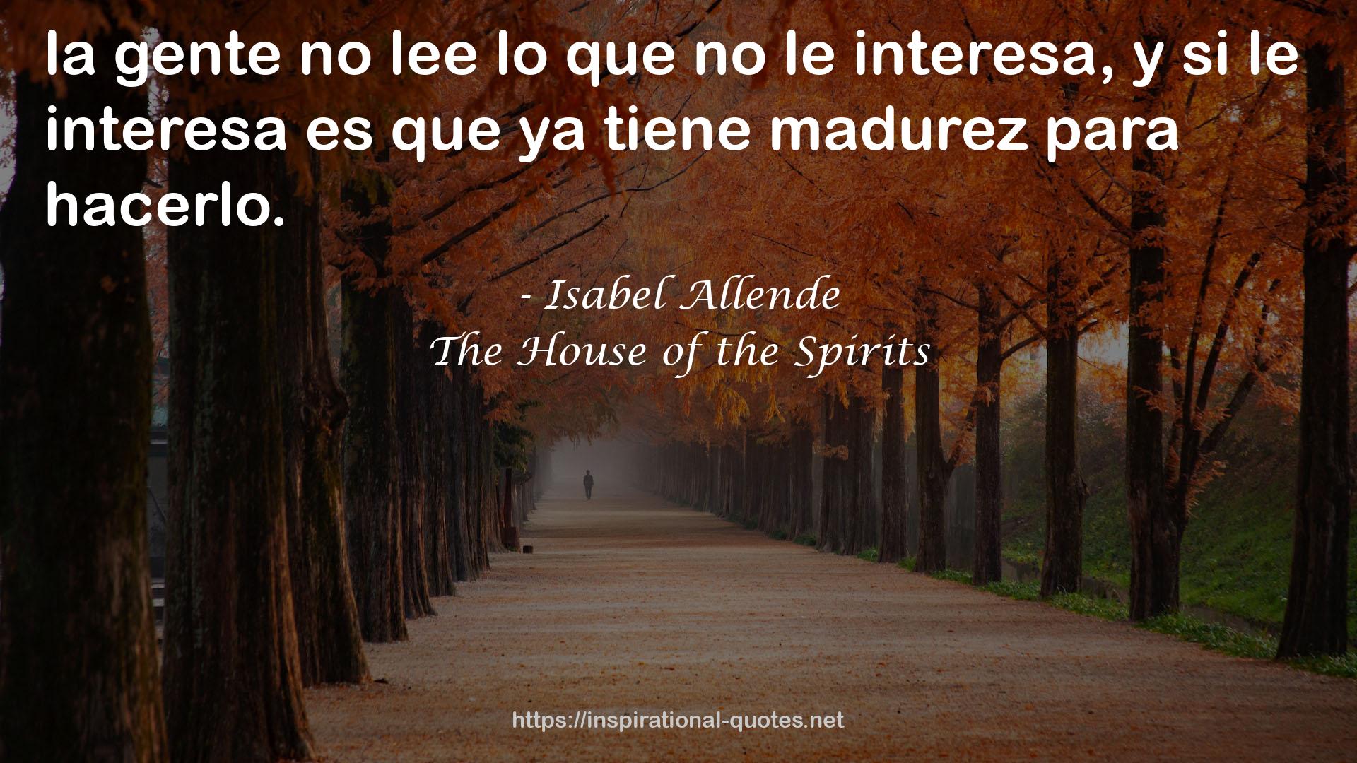 The House of the Spirits QUOTES