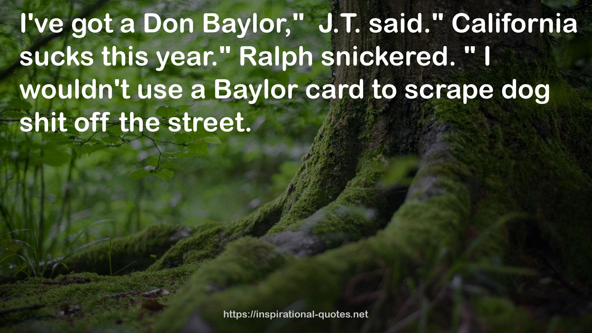 a Baylor card  QUOTES