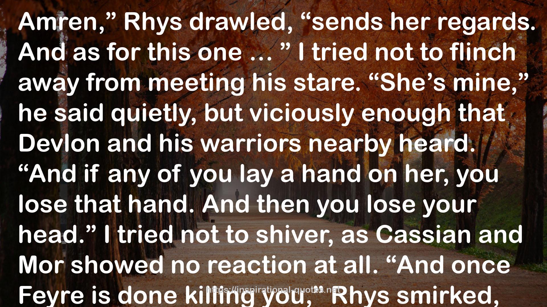 Rhys  QUOTES
