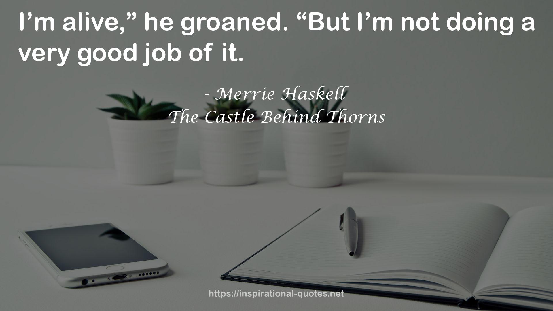 The Castle Behind Thorns QUOTES