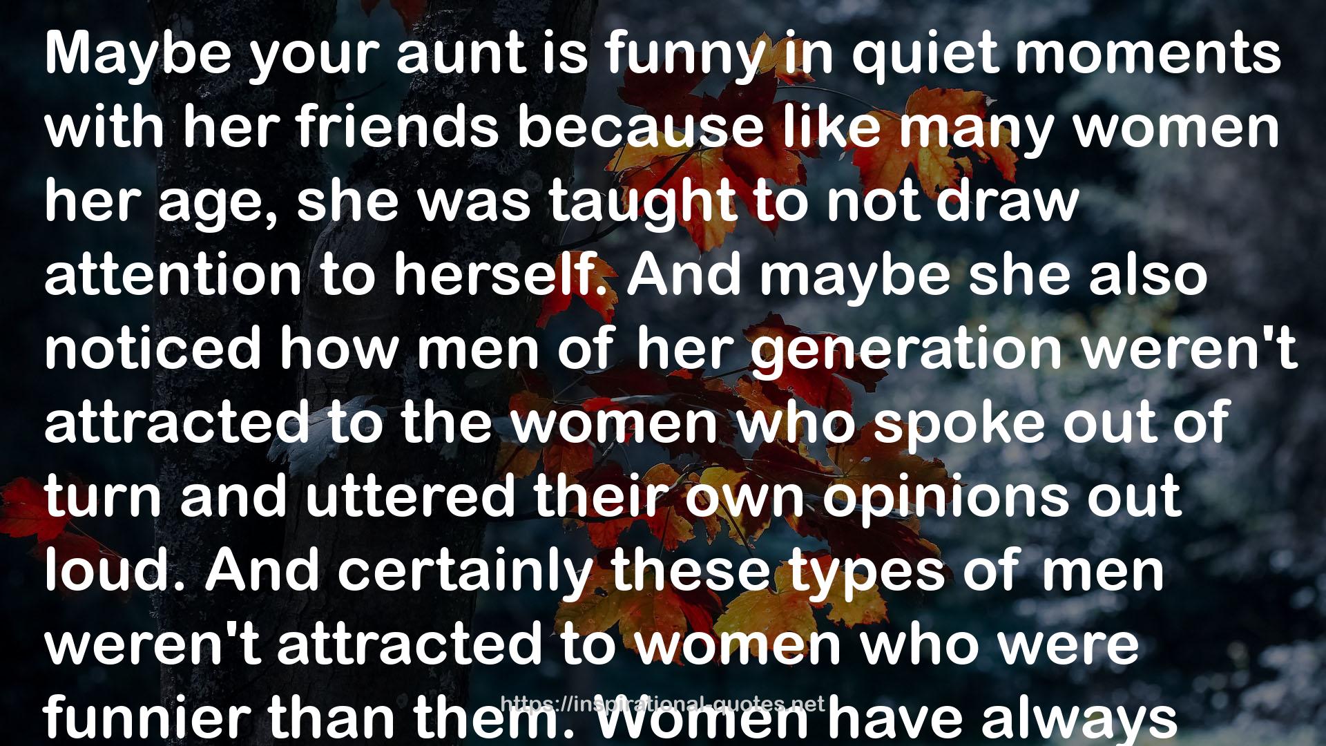 your aunt  QUOTES