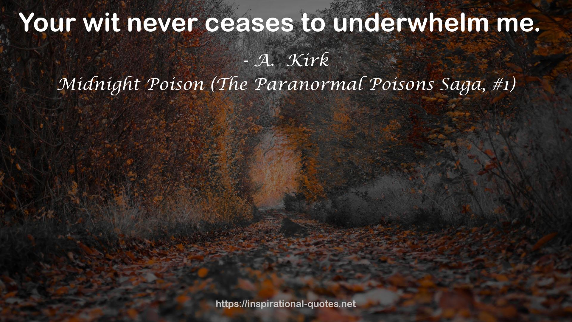 Midnight Poison (The Paranormal Poisons Saga, #1) QUOTES