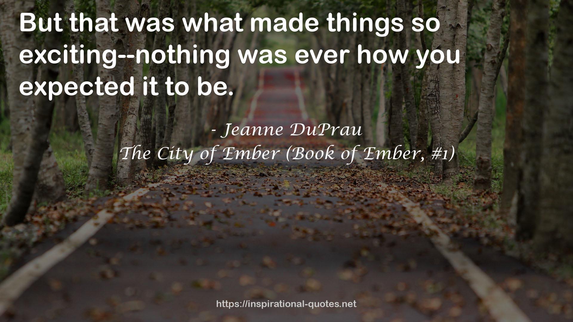 The City of Ember (Book of Ember, #1) QUOTES