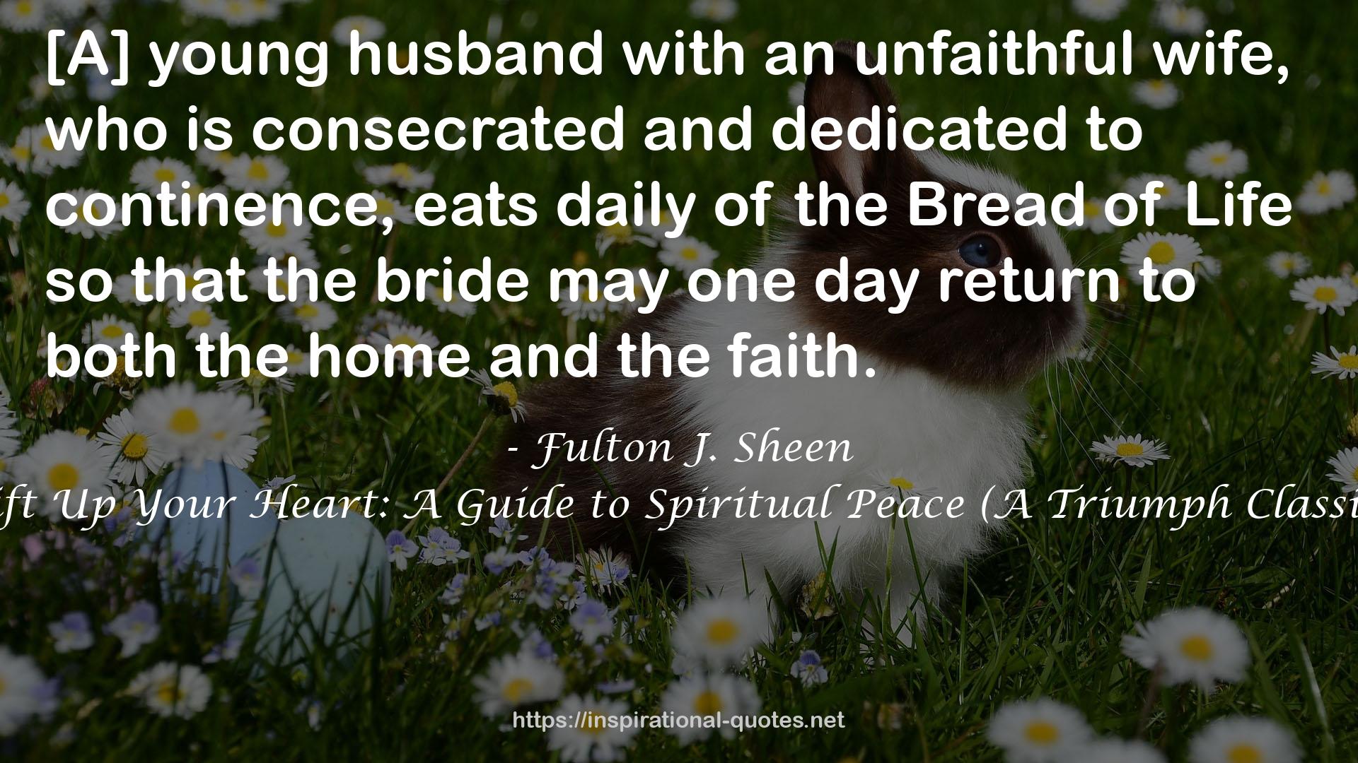 Lift Up Your Heart: A Guide to Spiritual Peace (A Triumph Classic) QUOTES