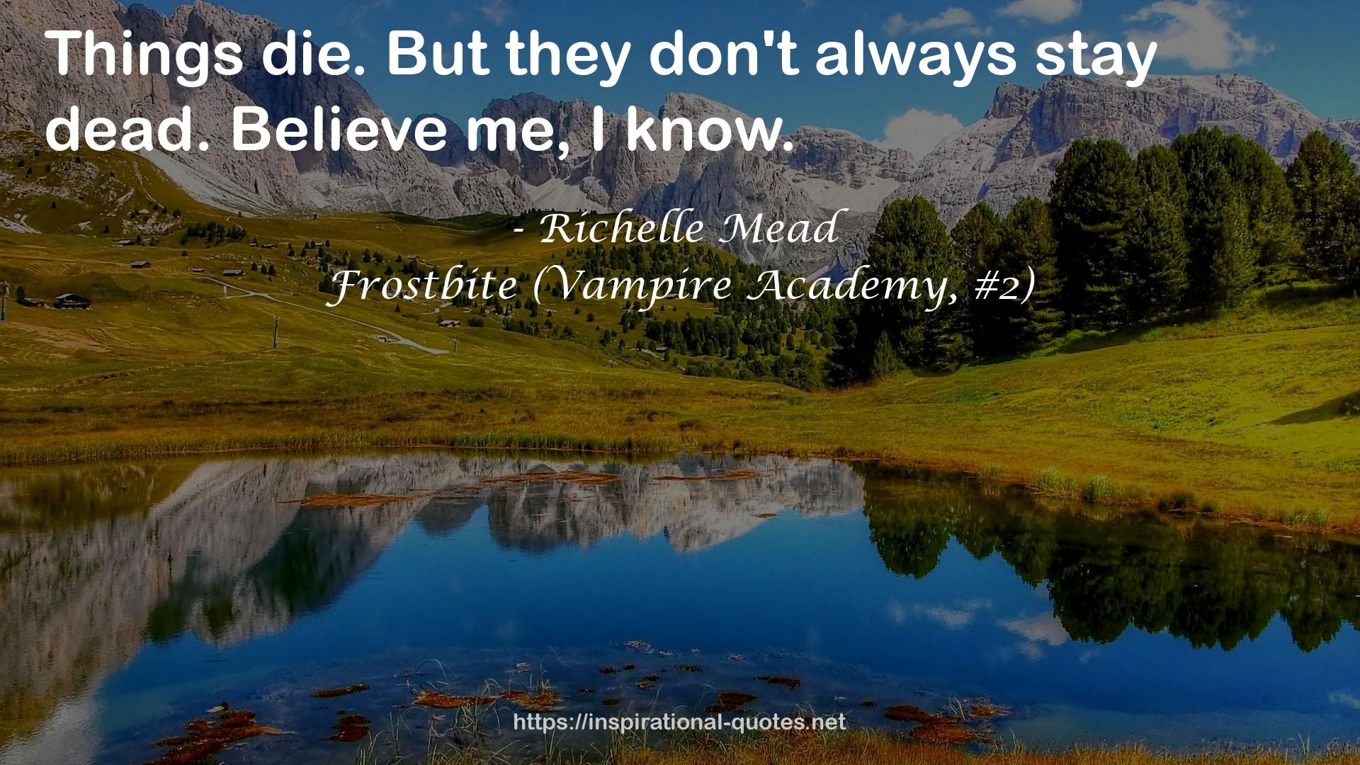 Frostbite (Vampire Academy, #2) QUOTES