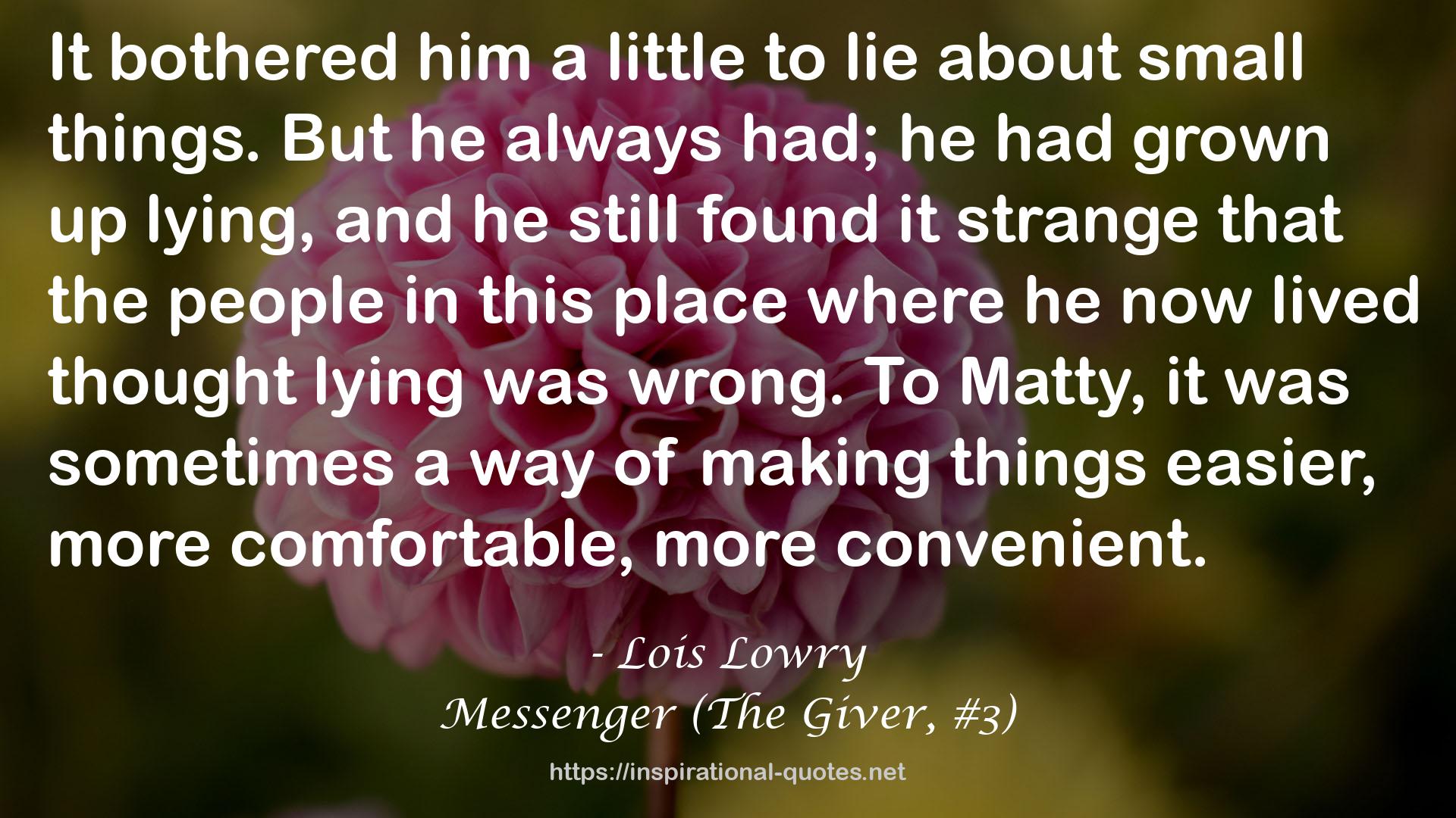 Messenger (The Giver, #3) QUOTES