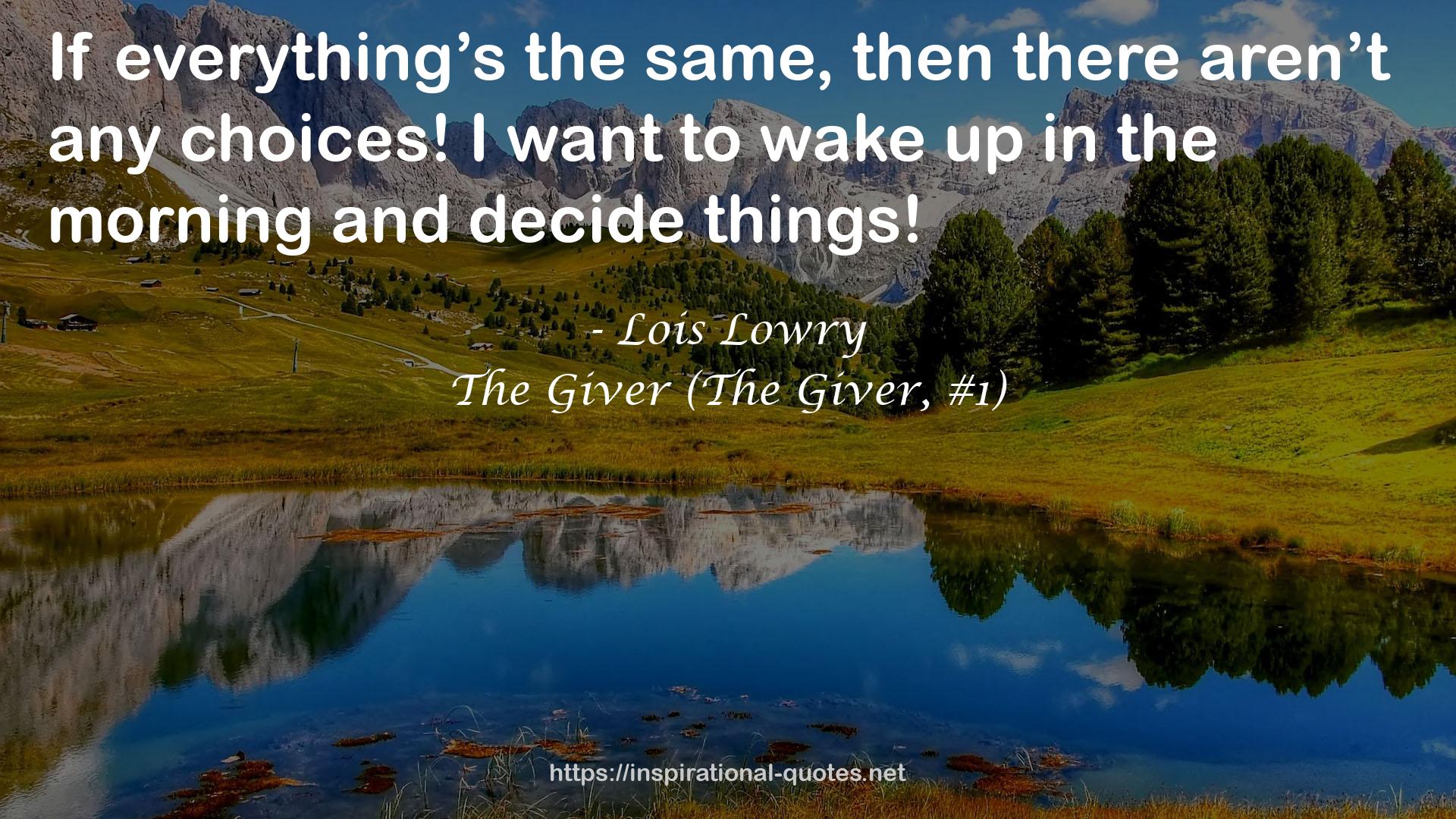 The Giver (The Giver, #1) QUOTES