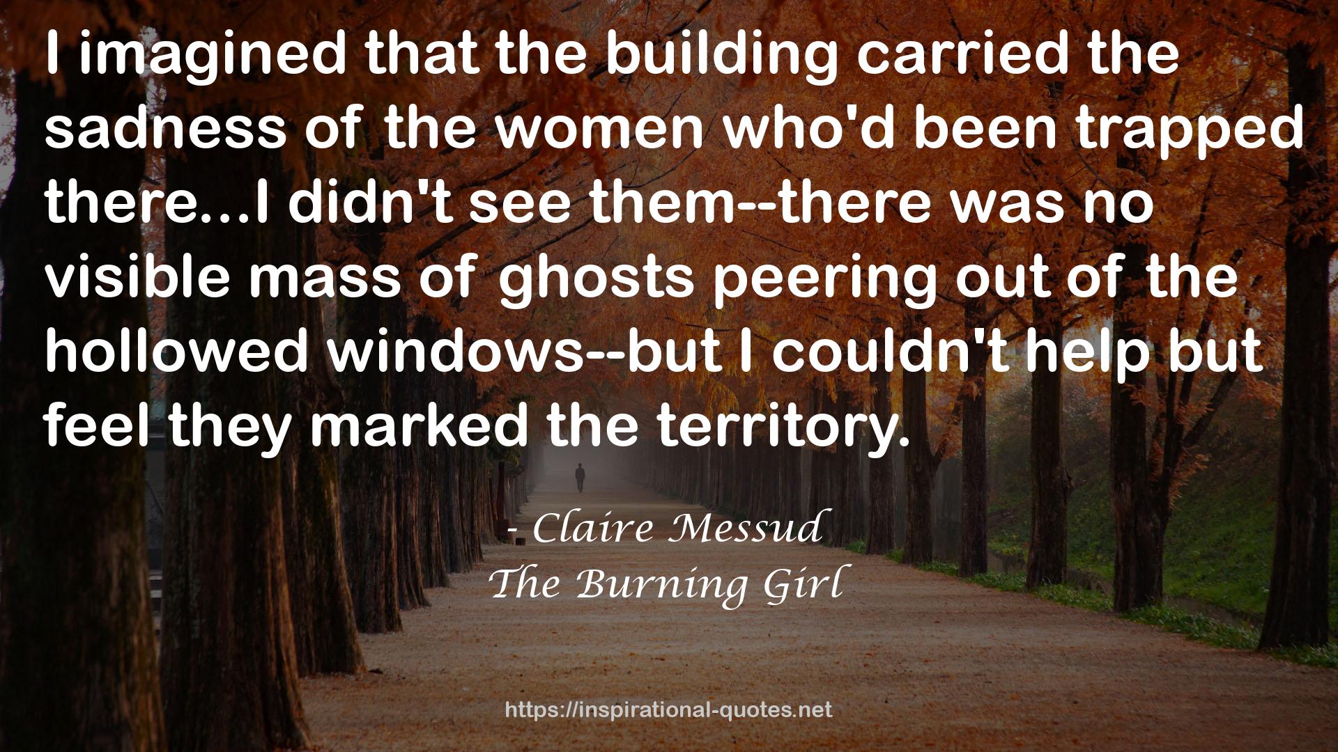 The Burning Girl QUOTES
