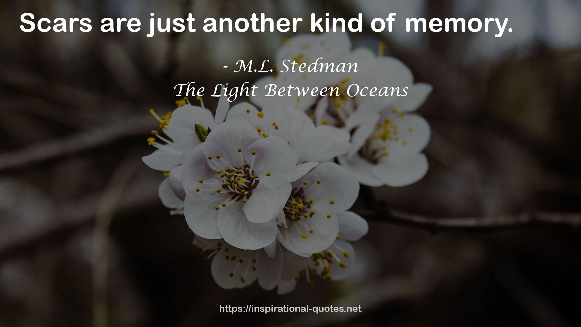 M.L. Stedman QUOTES