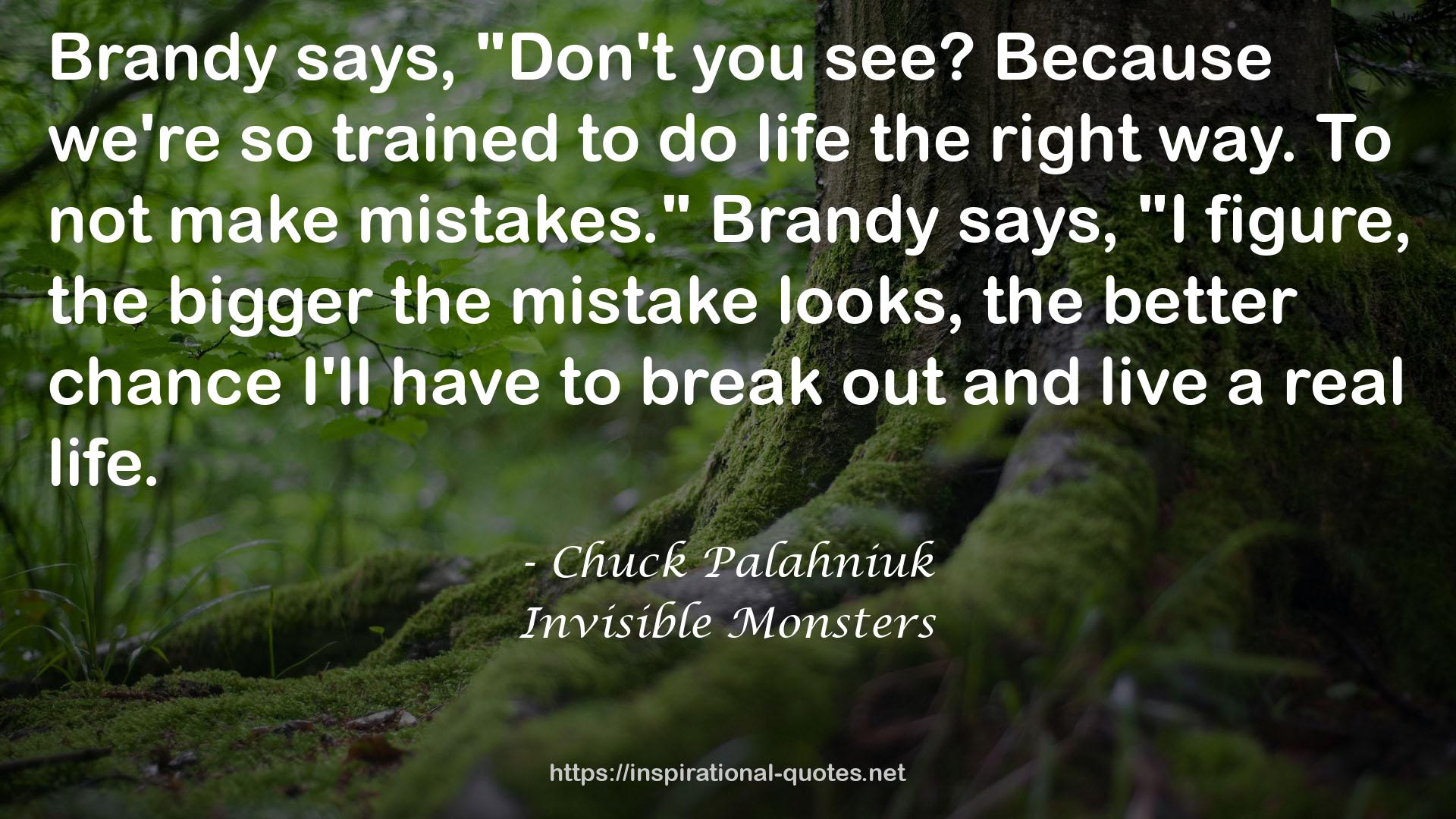 Invisible Monsters QUOTES