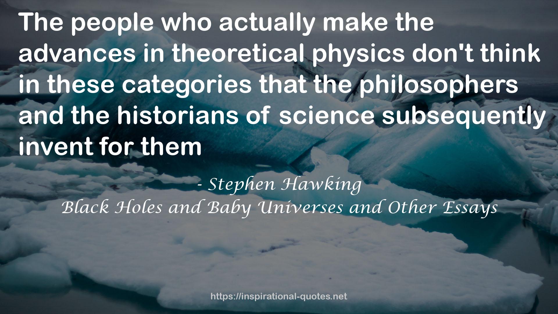 theoretical physics  QUOTES