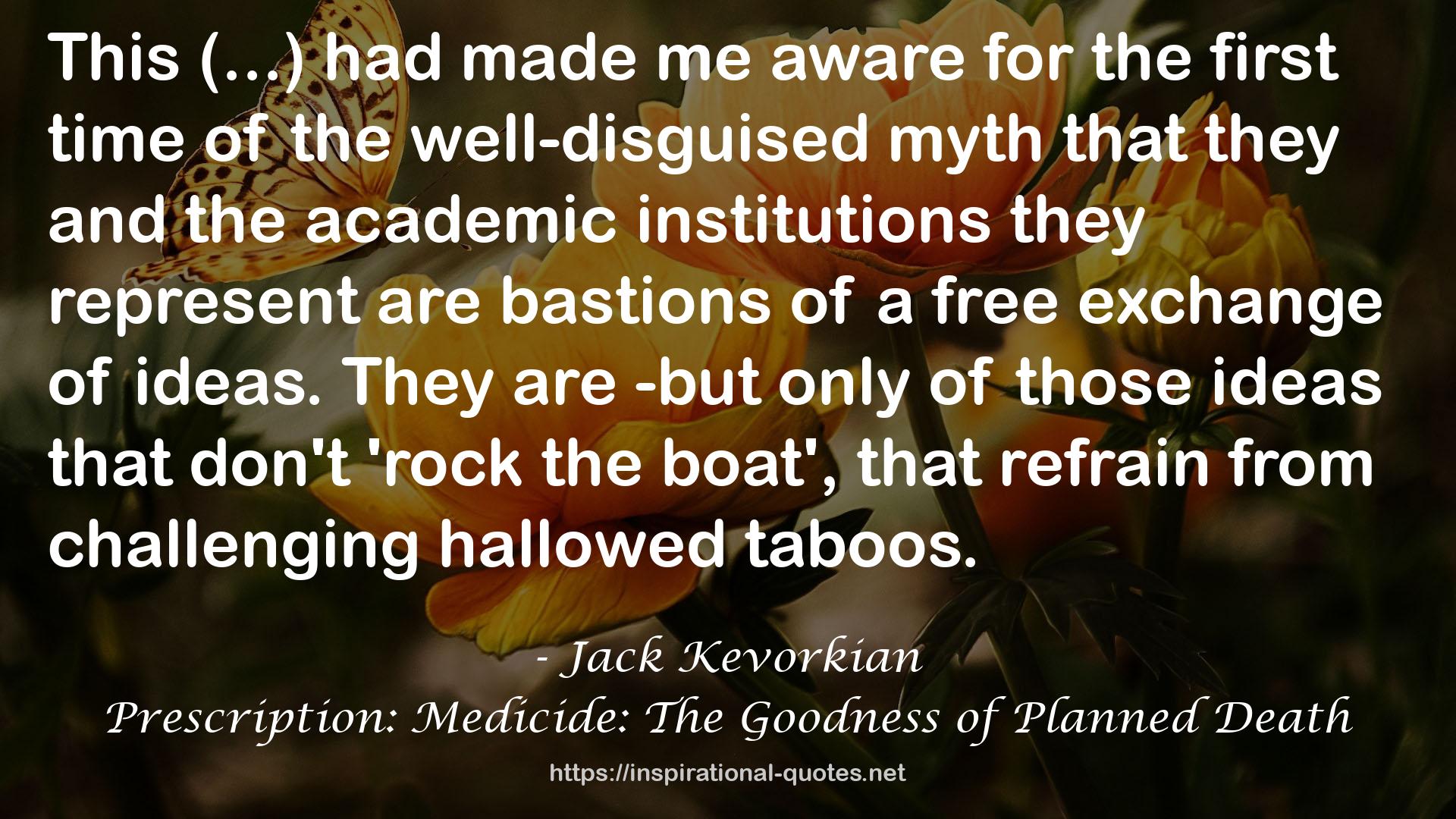 Prescription: Medicide: The Goodness of Planned Death QUOTES