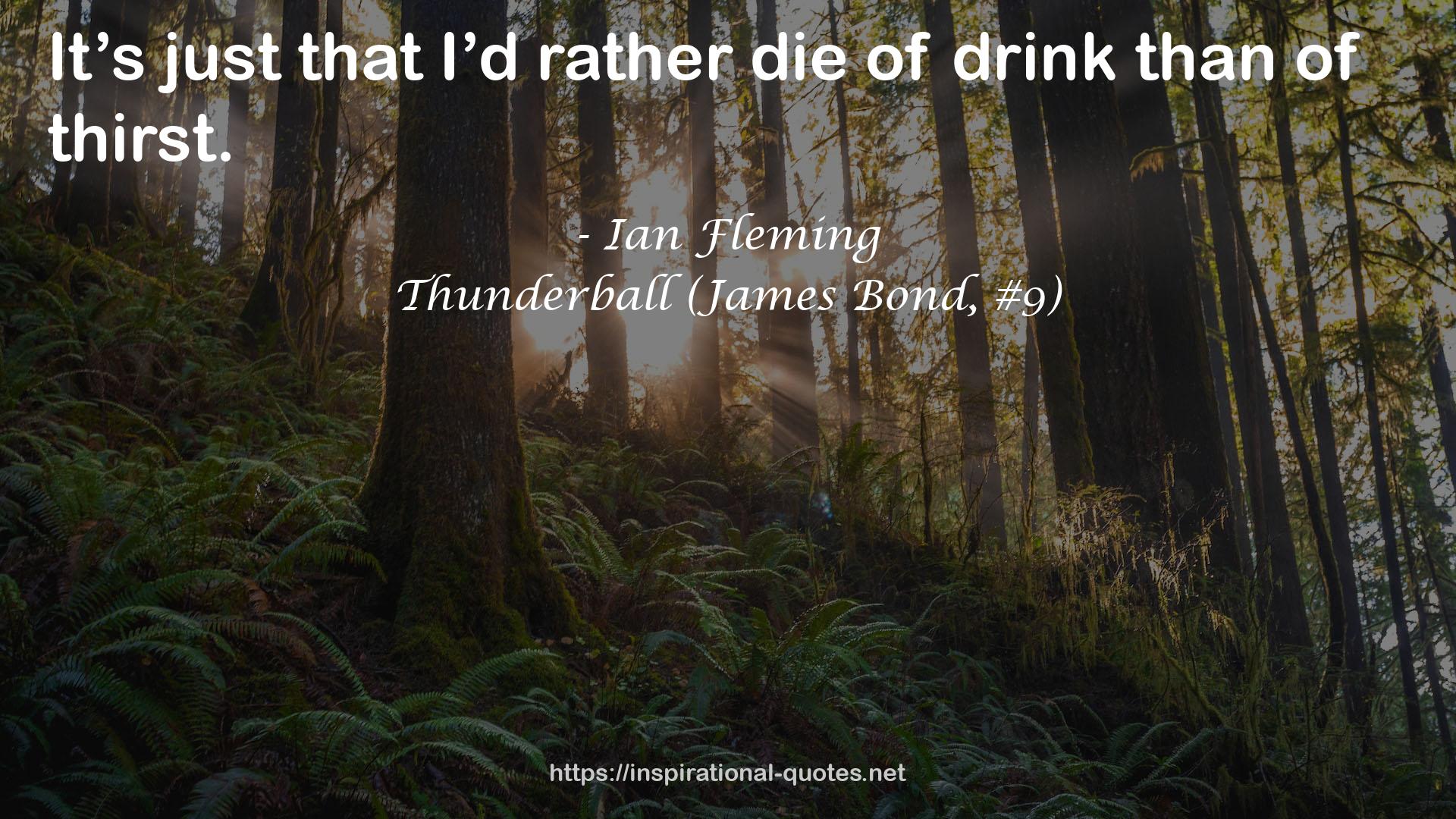 Thunderball (James Bond, #9) QUOTES