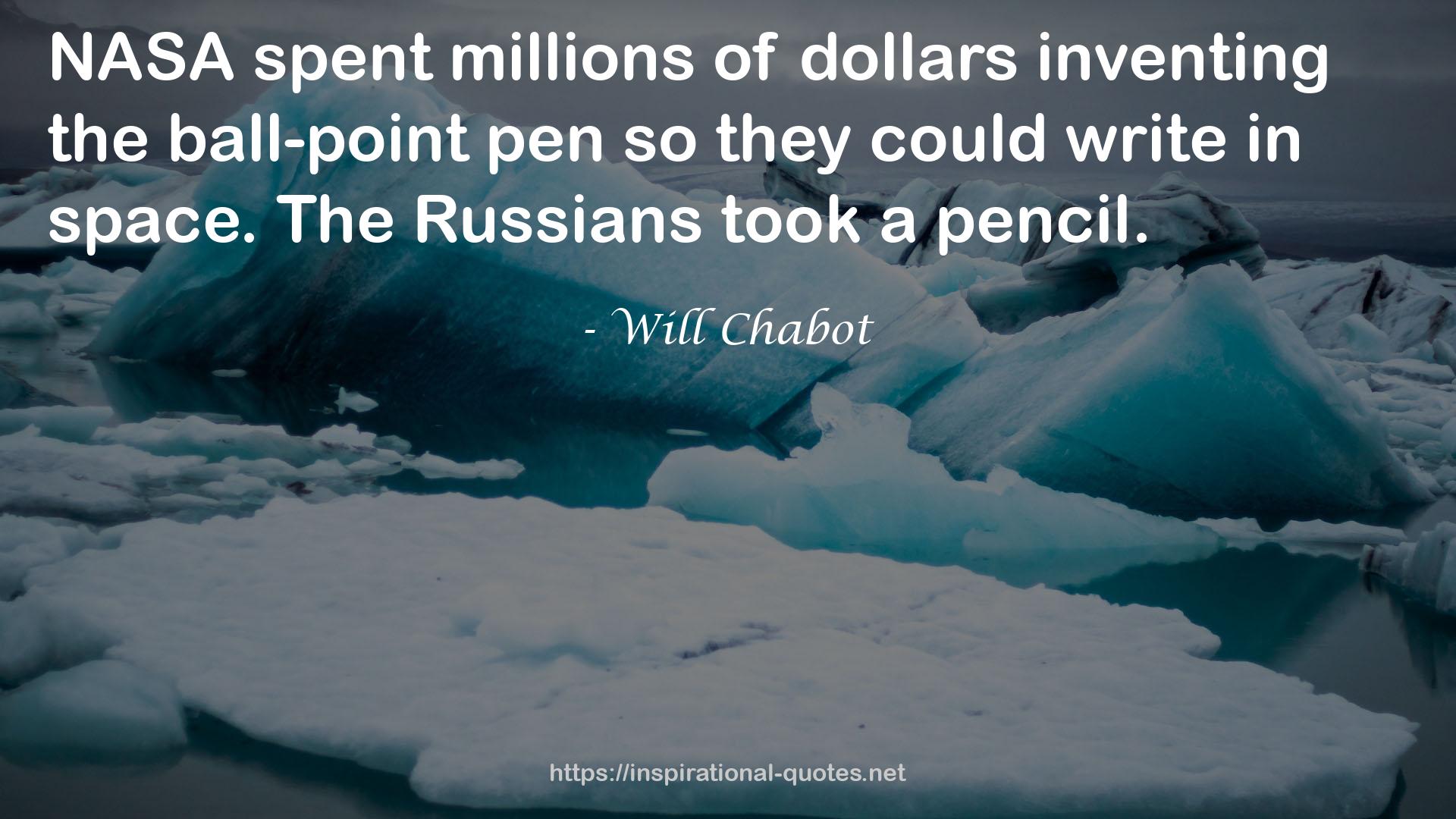 Will Chabot QUOTES