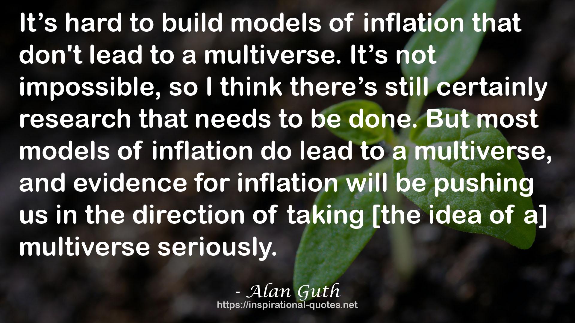 Alan Guth QUOTES