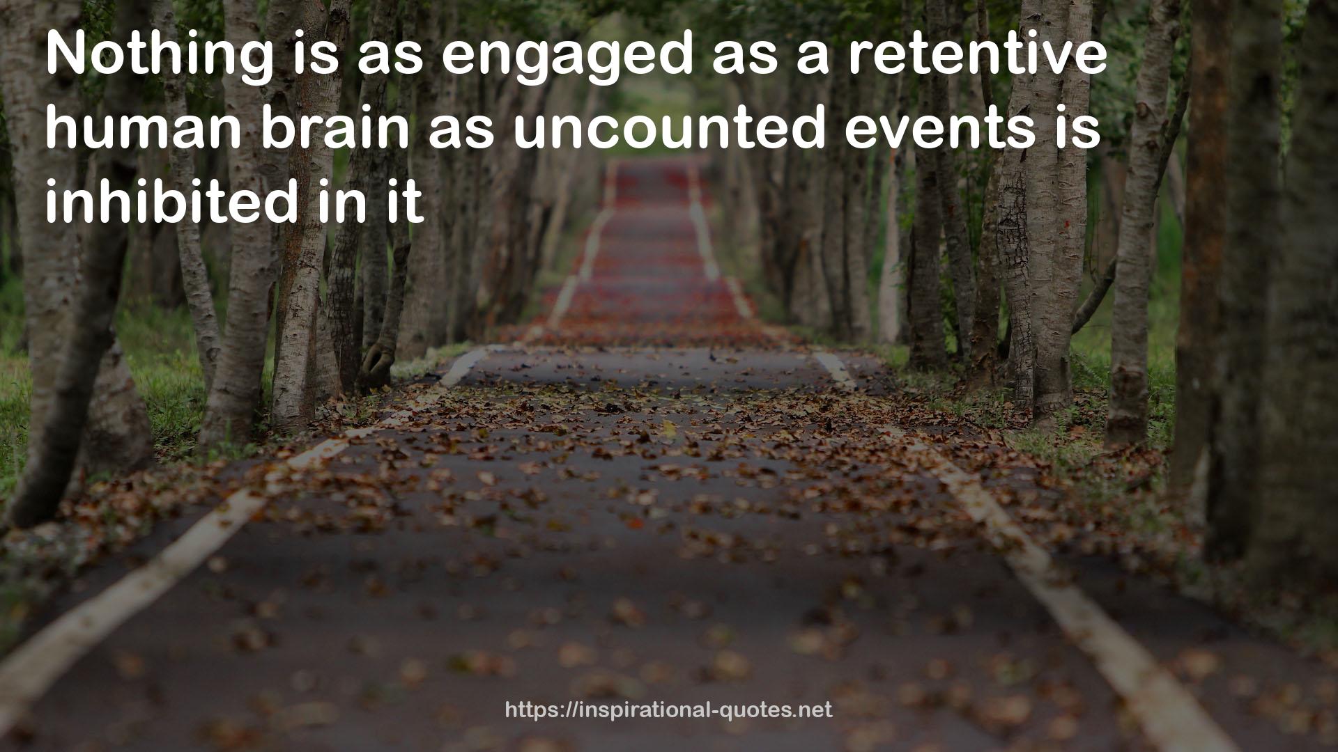 uncounted events  QUOTES