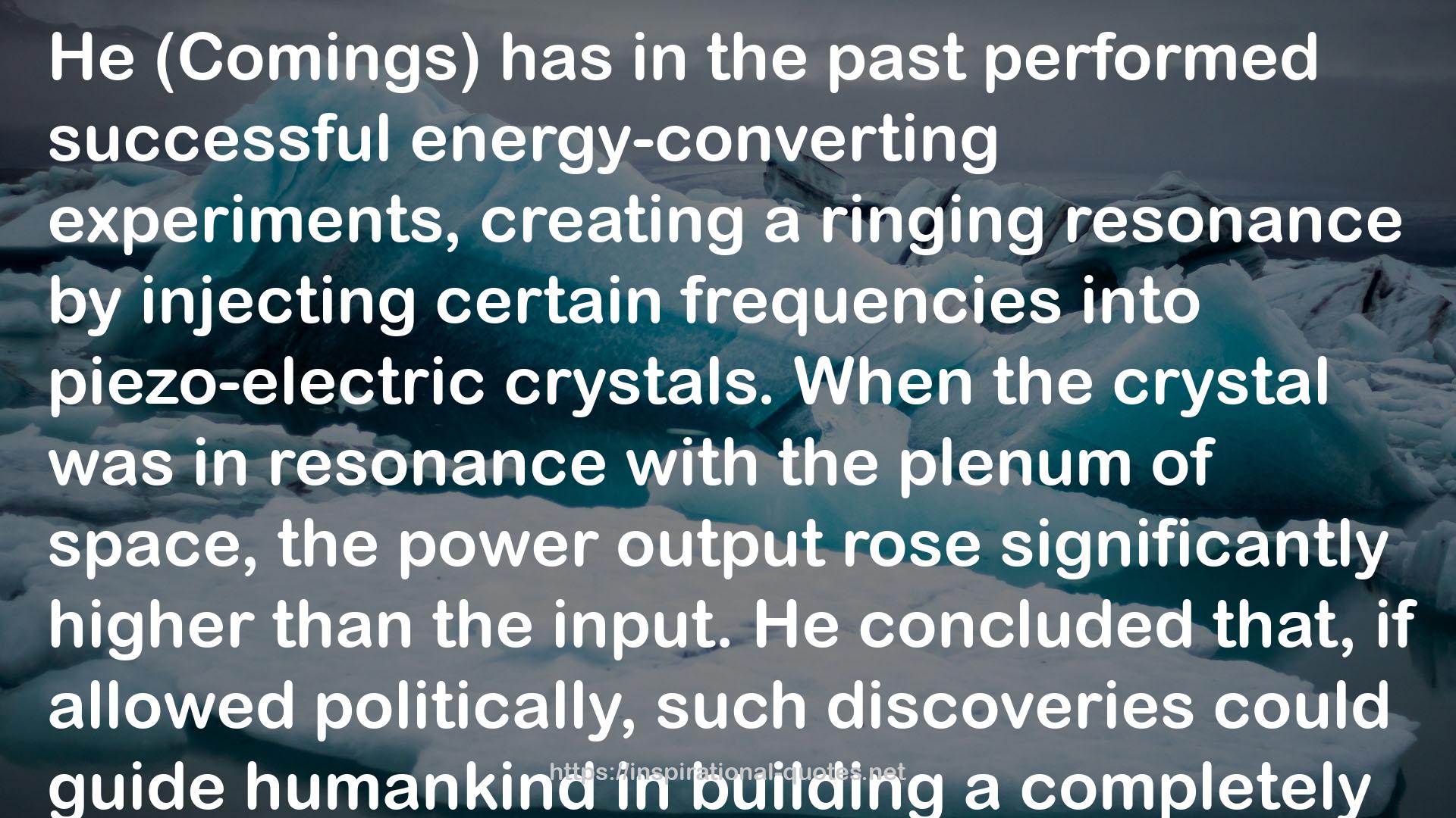 Breakthrough Power: How Quantum-Leap New Energy Inventions Can Transform Our World QUOTES