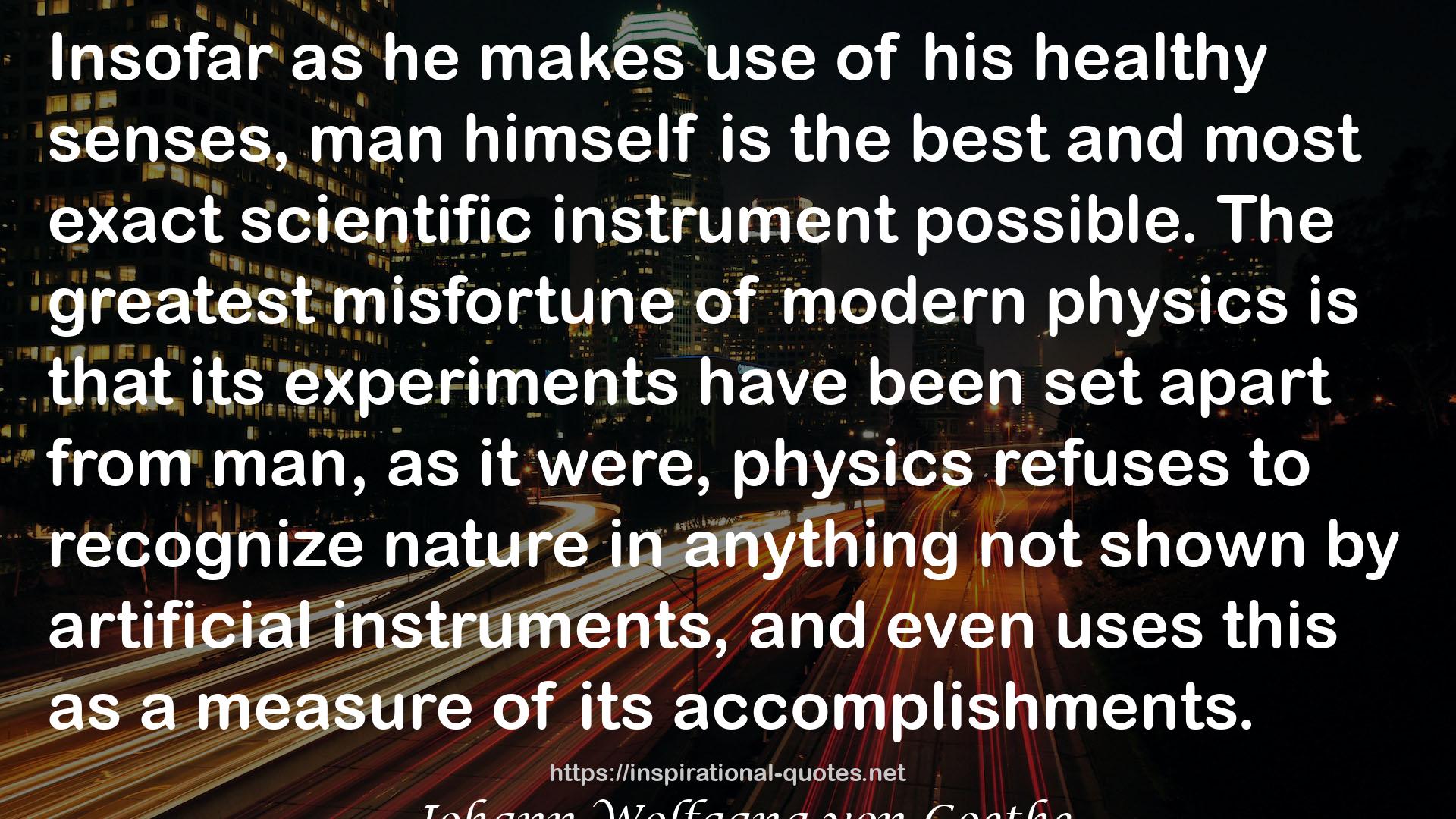 modern physics  QUOTES