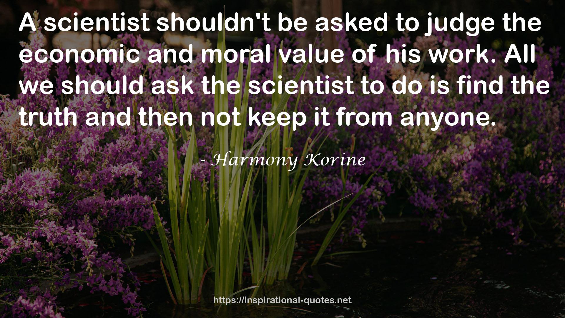 the economic and moral value  QUOTES