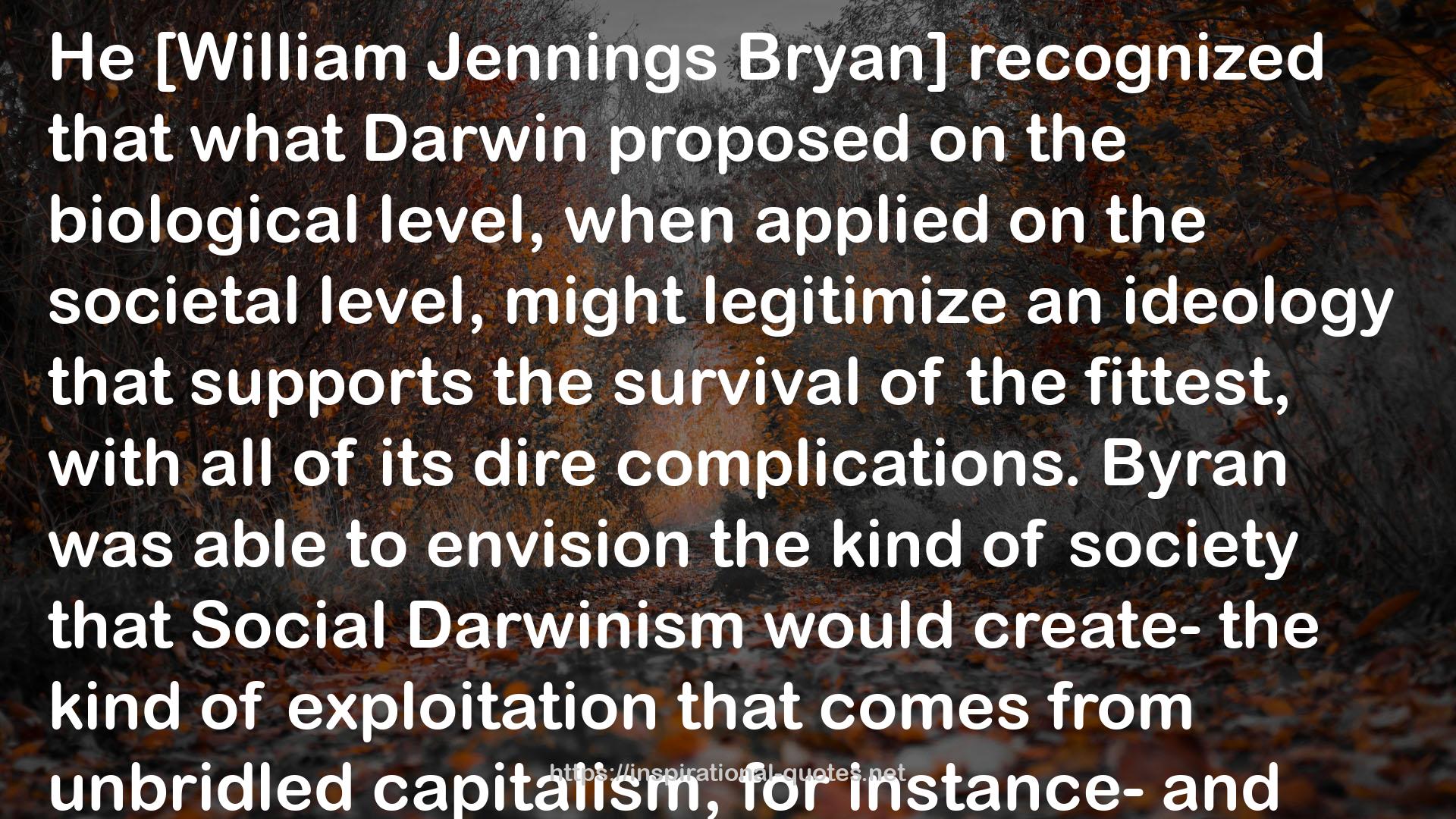Social Darwinism  QUOTES