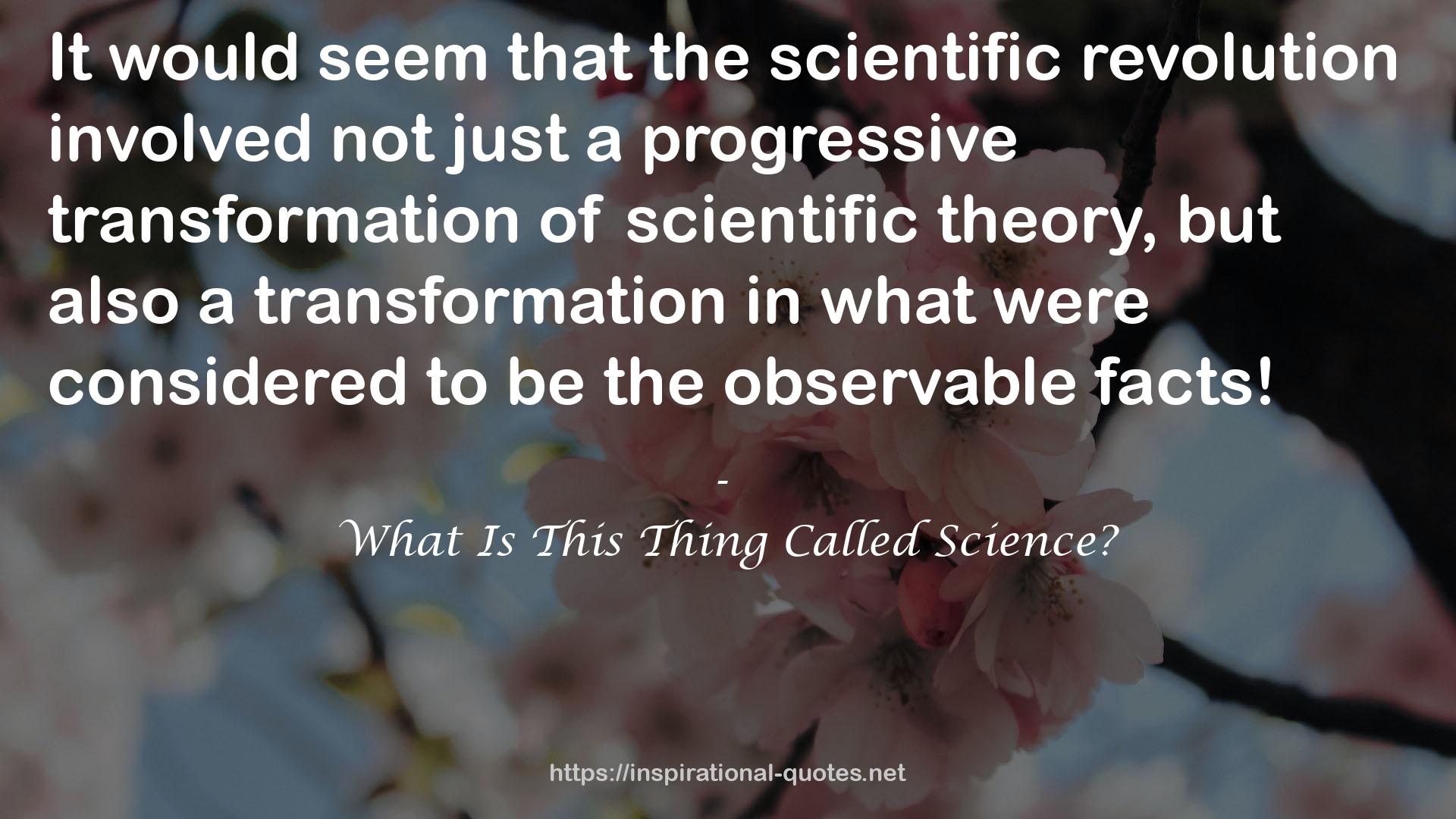 not just a progressive transformation  QUOTES