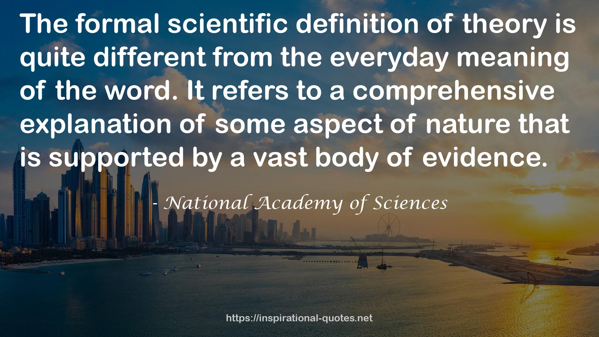 National Academy of Sciences QUOTES