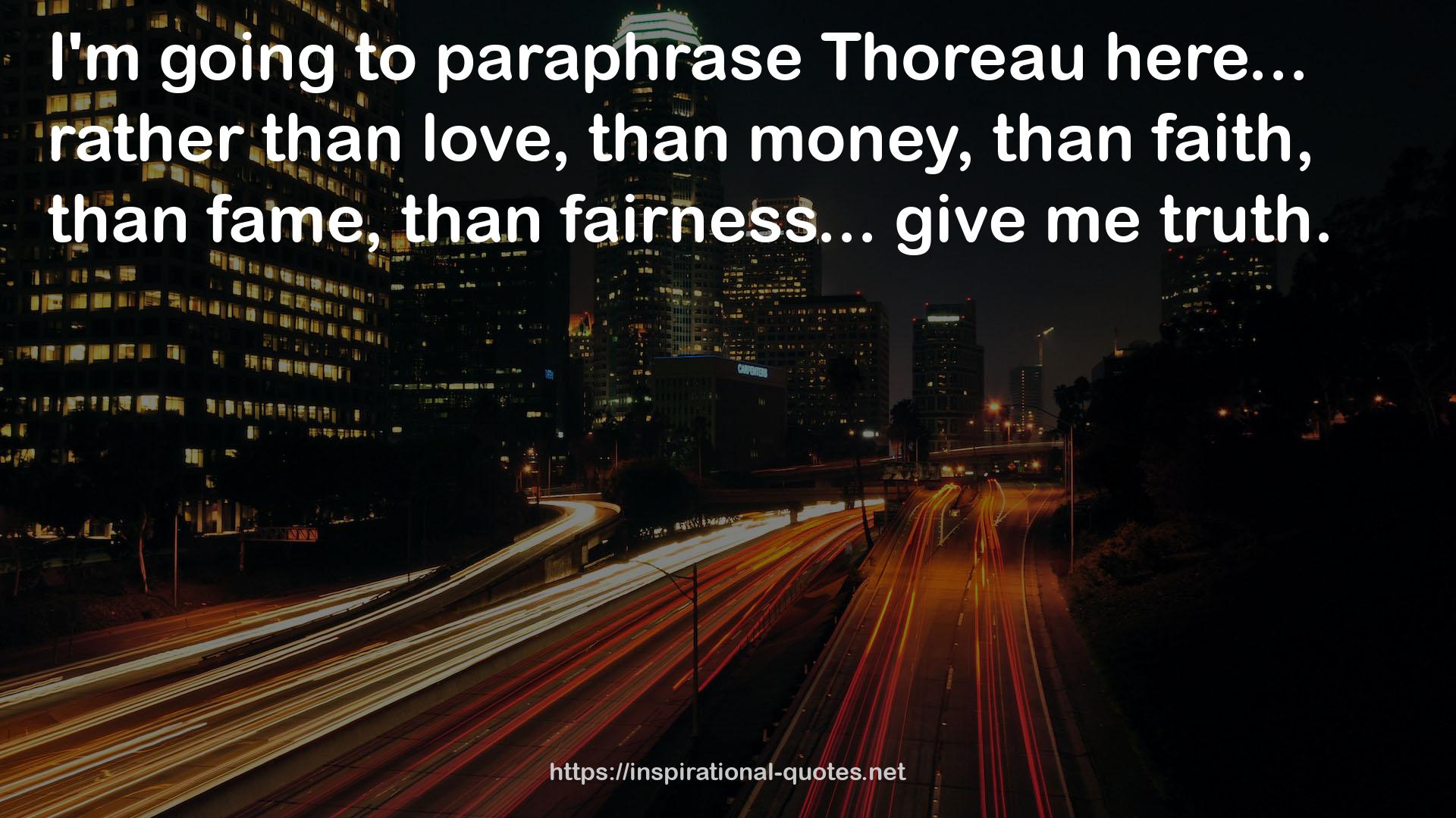 Thoreau  QUOTES