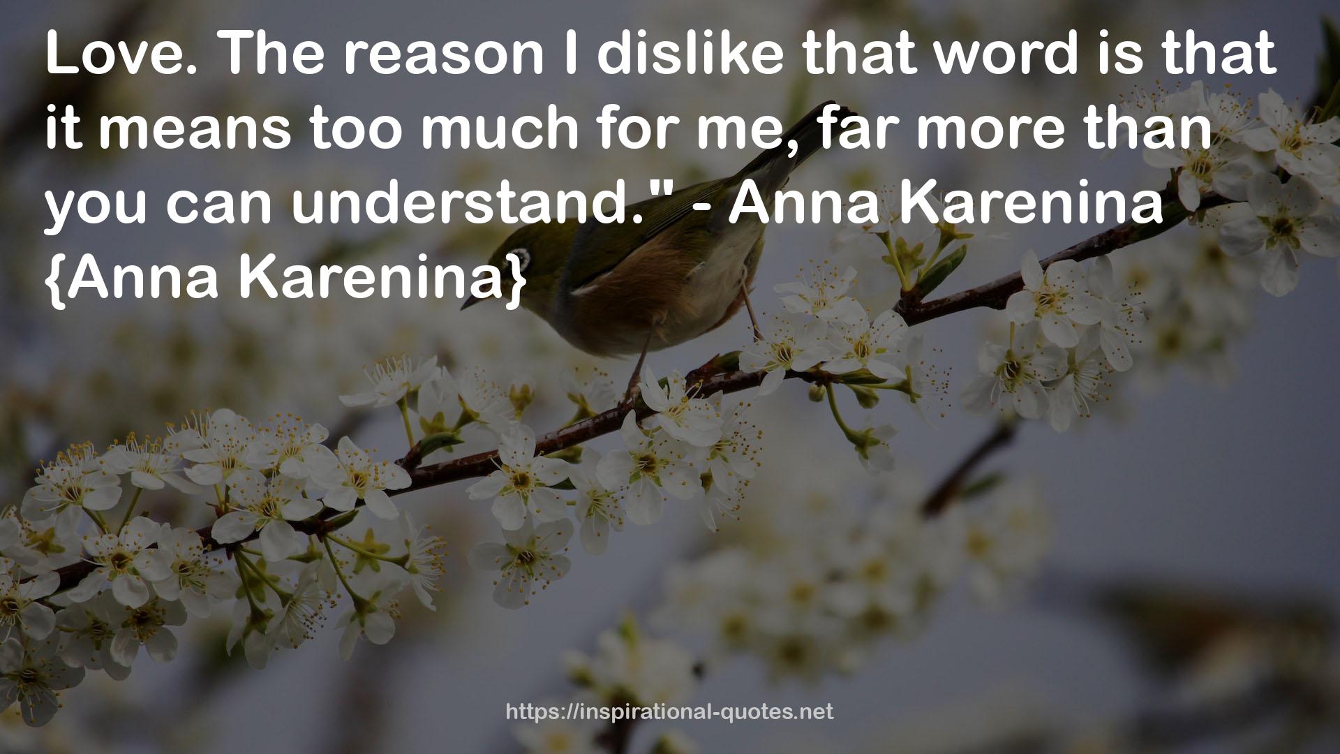 Karenina  QUOTES