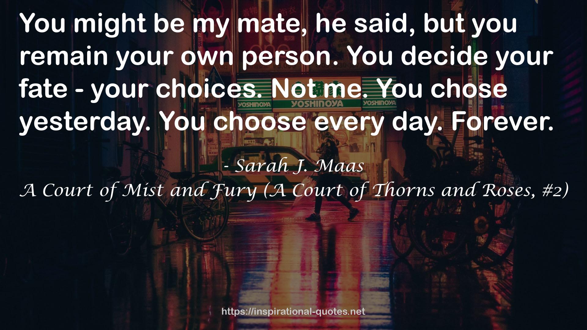 A Court of Mist and Fury (A Court of Thorns and Roses, #2) QUOTES