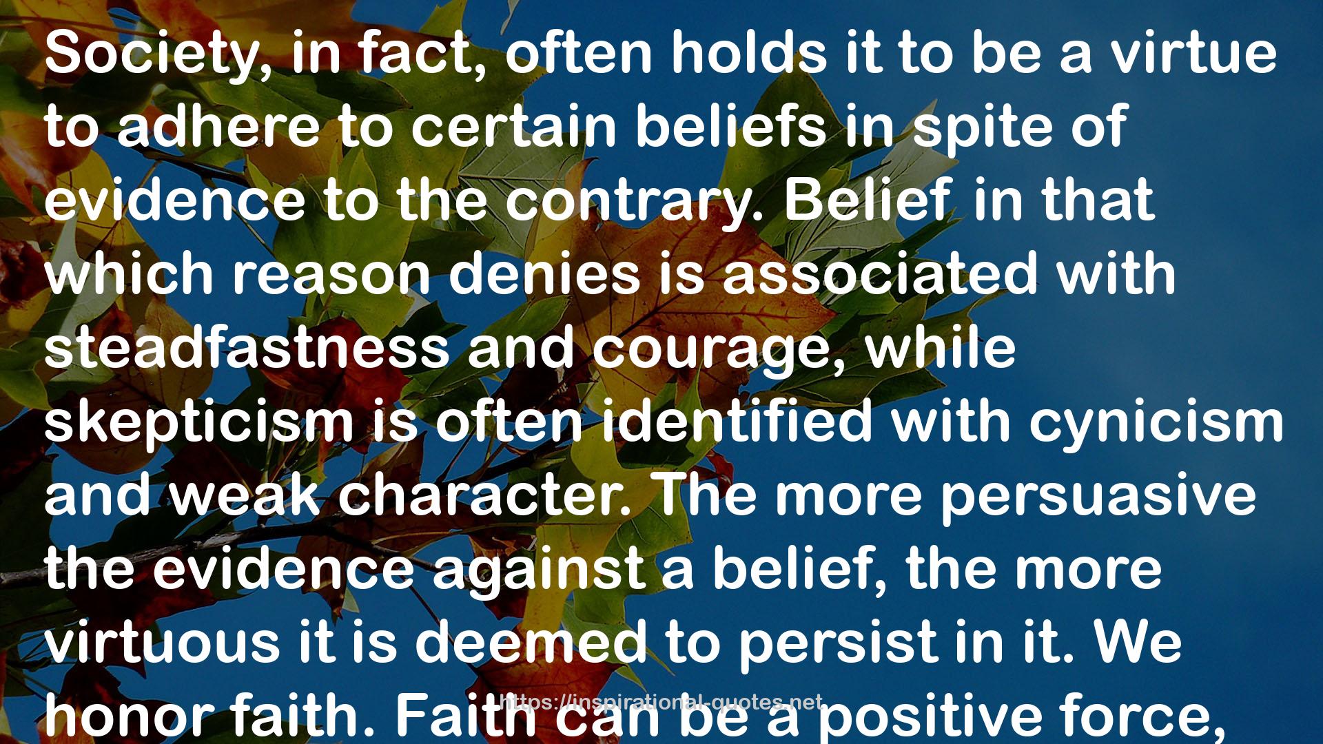certain beliefs  QUOTES