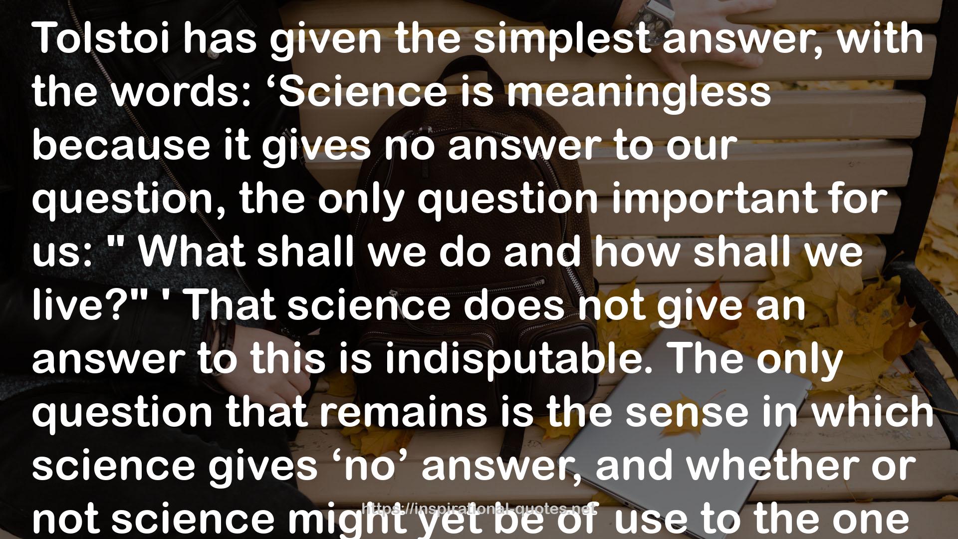 That science  QUOTES