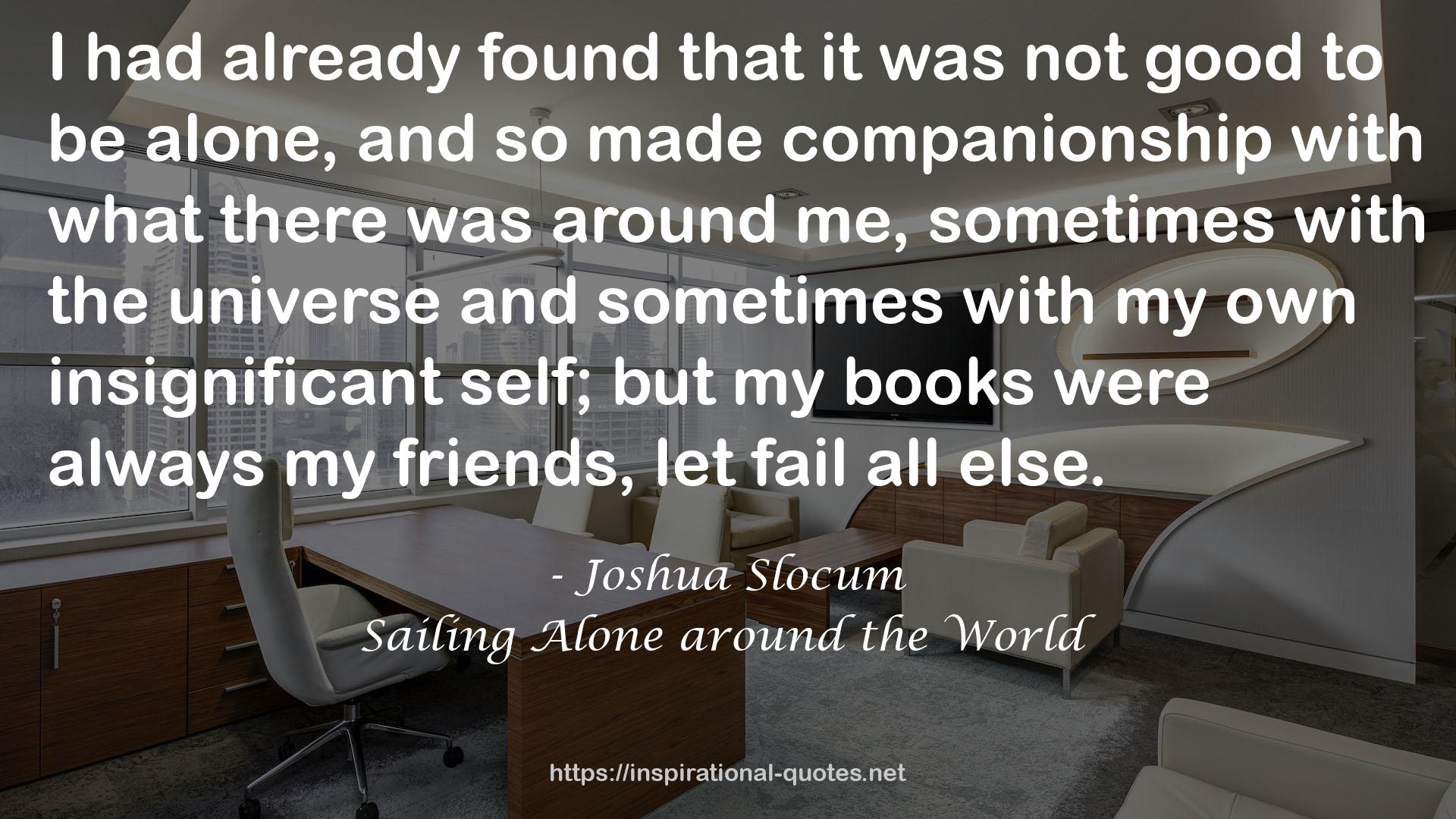 Sailing Alone around the World QUOTES