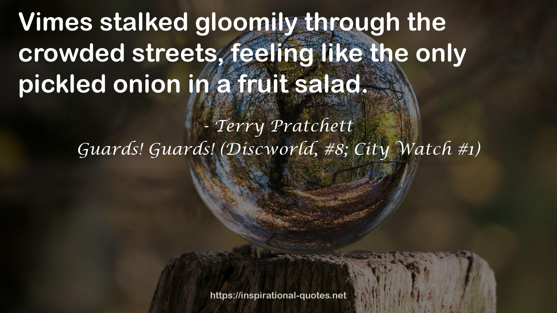 Guards! Guards! (Discworld, #8; City Watch #1) QUOTES