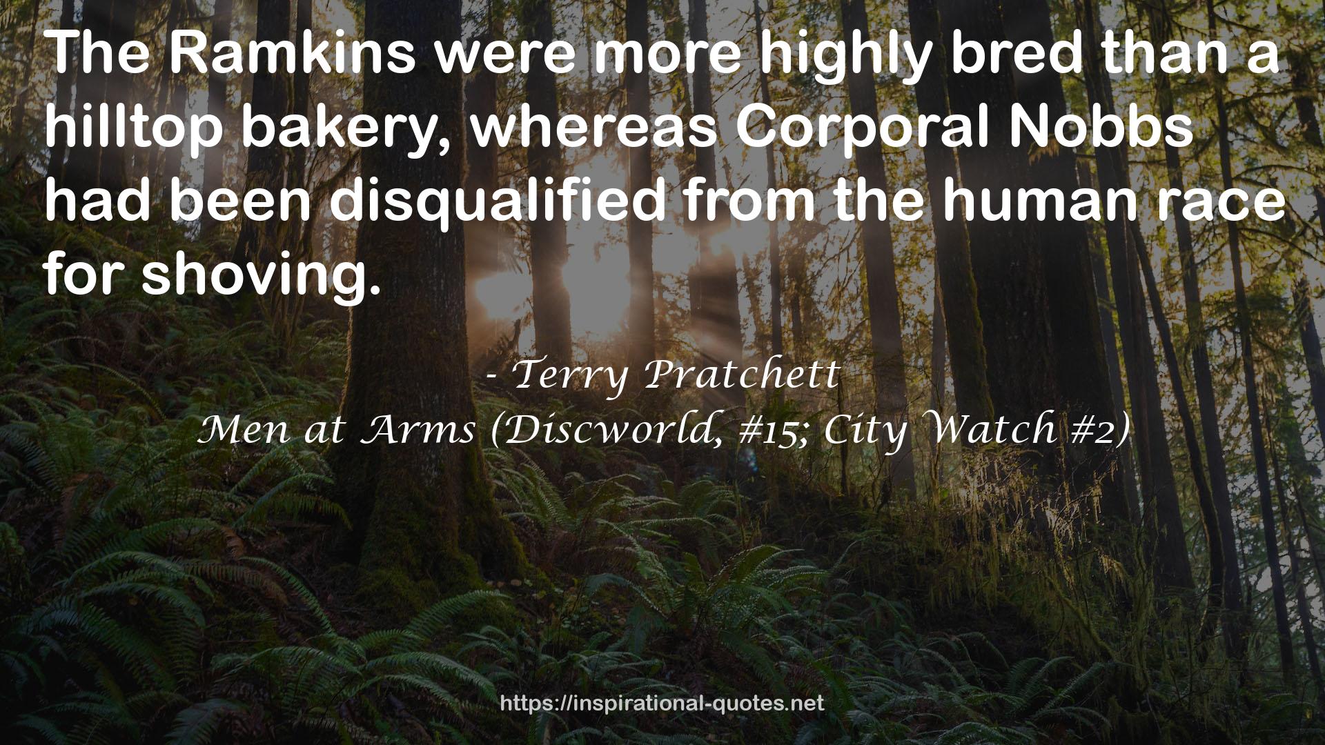 Men at Arms (Discworld, #15; City Watch #2) QUOTES
