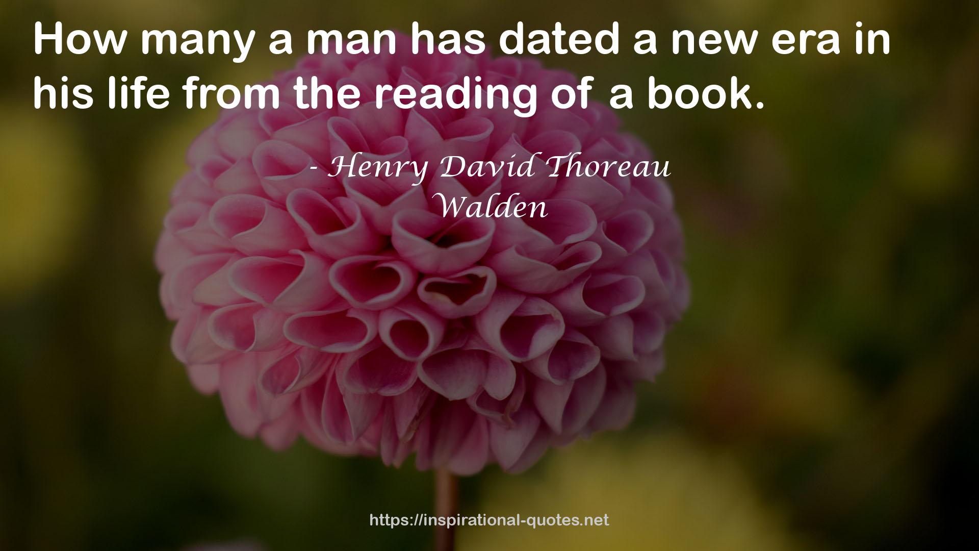 Henry David Thoreau QUOTES