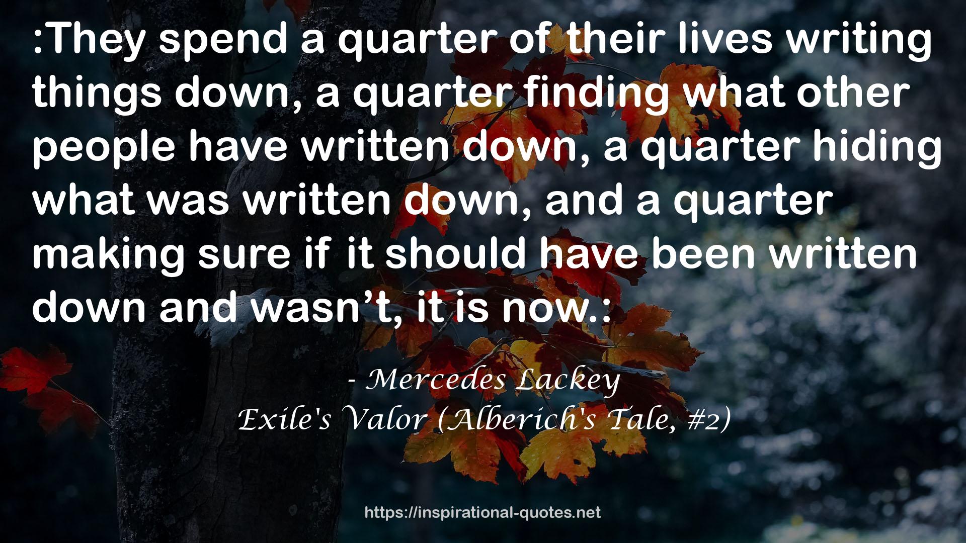 Exile's Valor (Alberich's Tale, #2) QUOTES