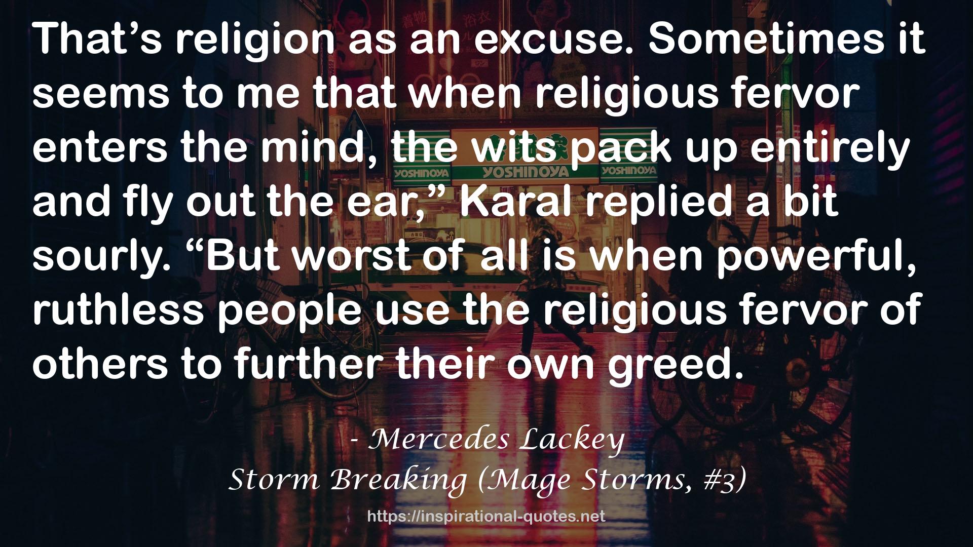 Storm Breaking (Mage Storms, #3) QUOTES