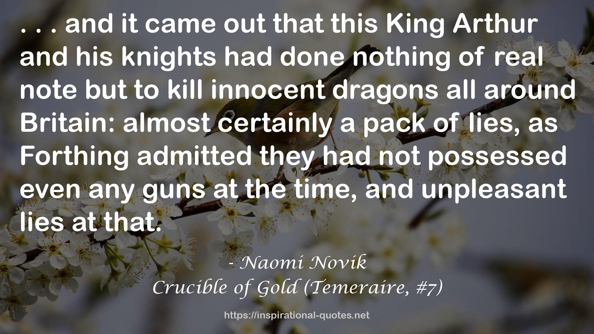 Crucible of Gold (Temeraire, #7) QUOTES