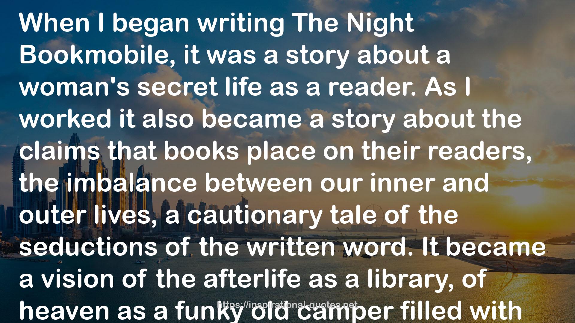 The Night Bookmobile QUOTES